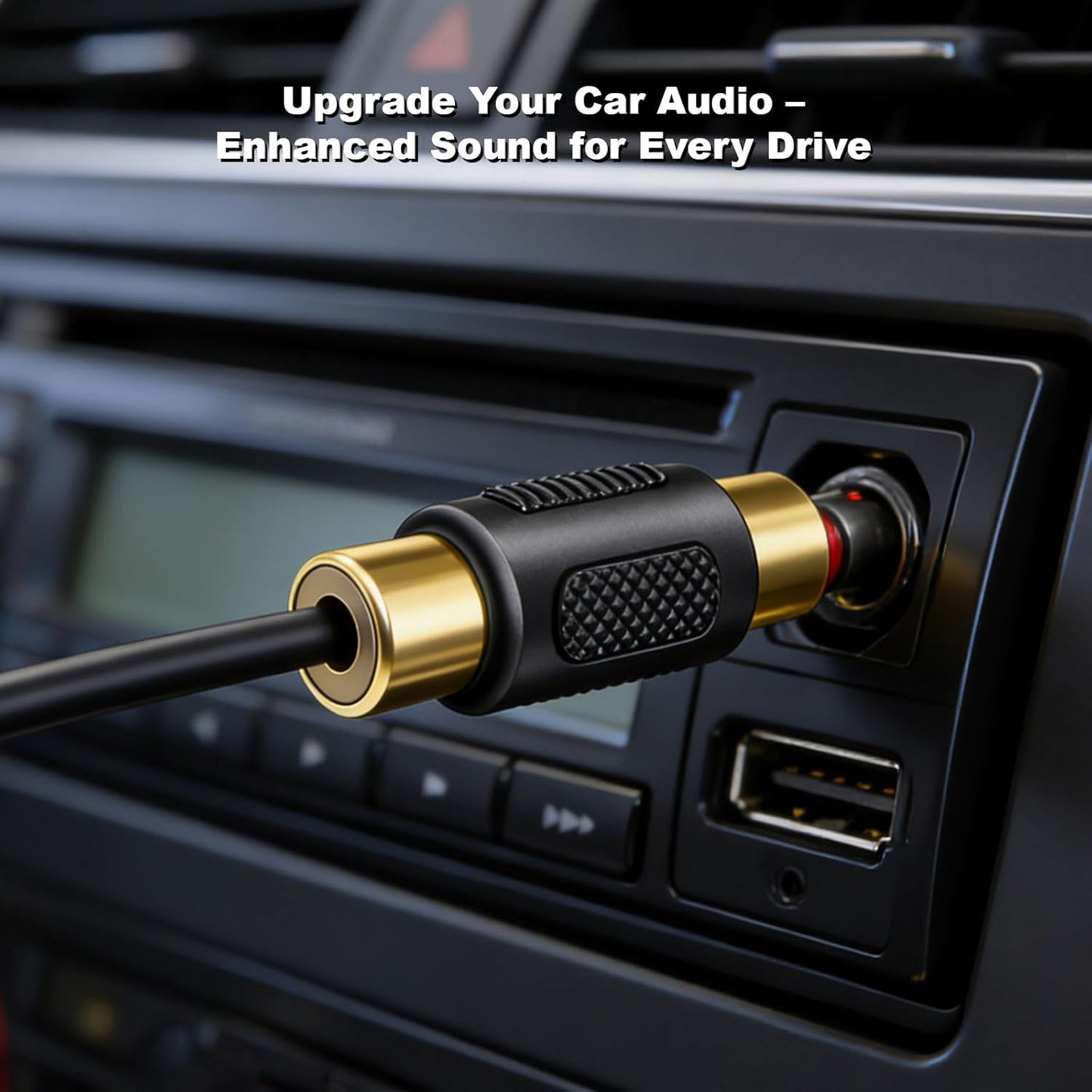 Ruichuan100 6-Pack, RCA Connector RCA Female to Female Coupler for Audio Extension, Compatible with Home Theater