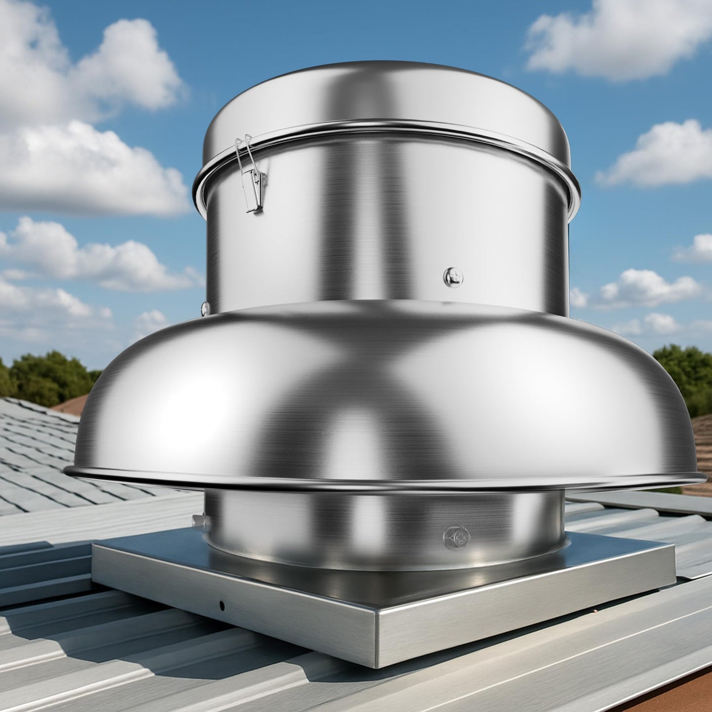 1400CFM Upblast Roof Exhaust Fan - Powerful, Quiet & Weather-Resistant Ventilation for Commercial Spaces