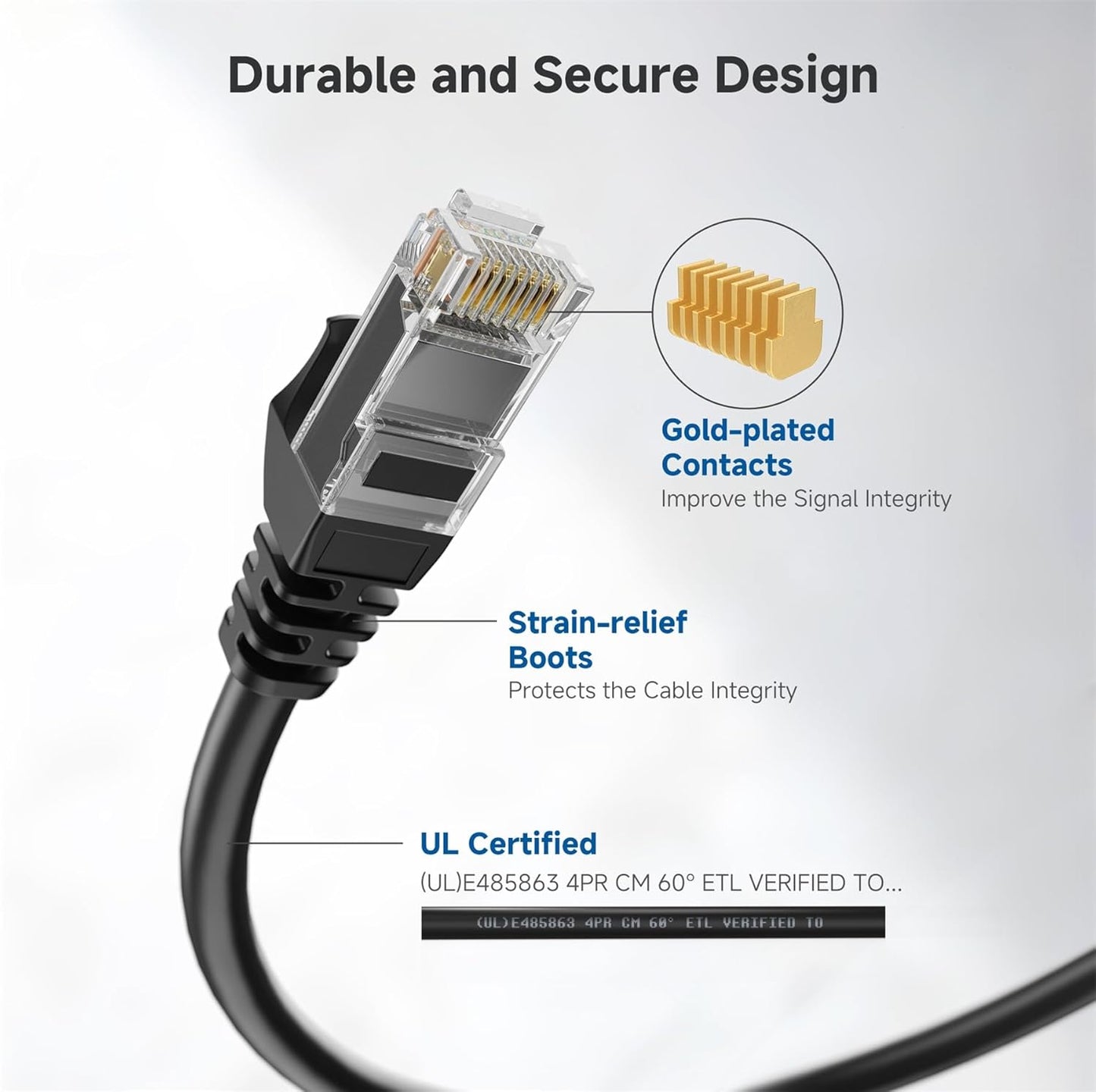 10Gbps 6 75ft, 6 Cat6 Cable Matters Snagless Cat Ethernet Cable - Cat Cable, Cord, Ethernet Cord, Black
