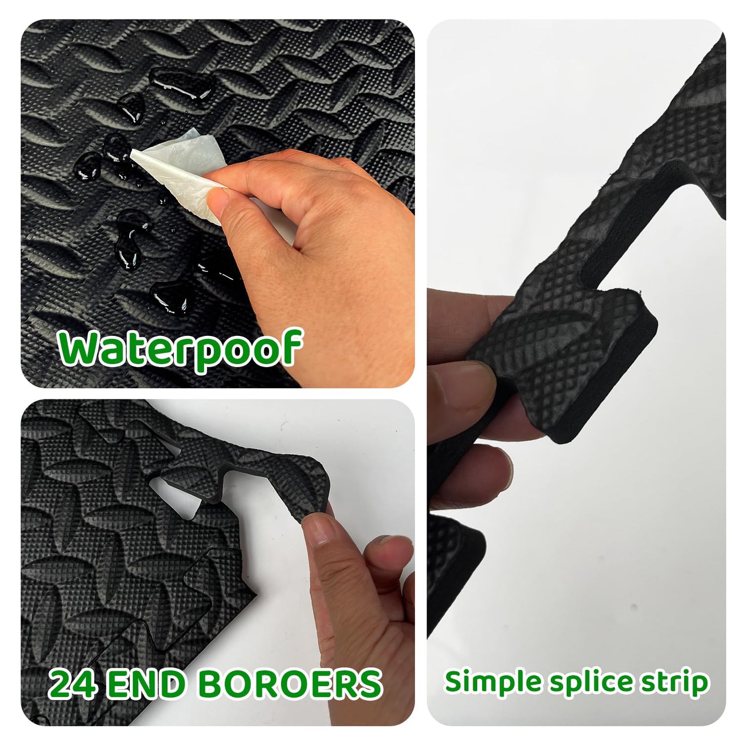 3x6 Feet Interlocking Foam Floor Mats (18-Pack) - 0.4"（10mm Thick Gym Mats for Home Workouts, Exercise & Play - Puzzle Tiles for Home Gym, Yoga, Kids Area.