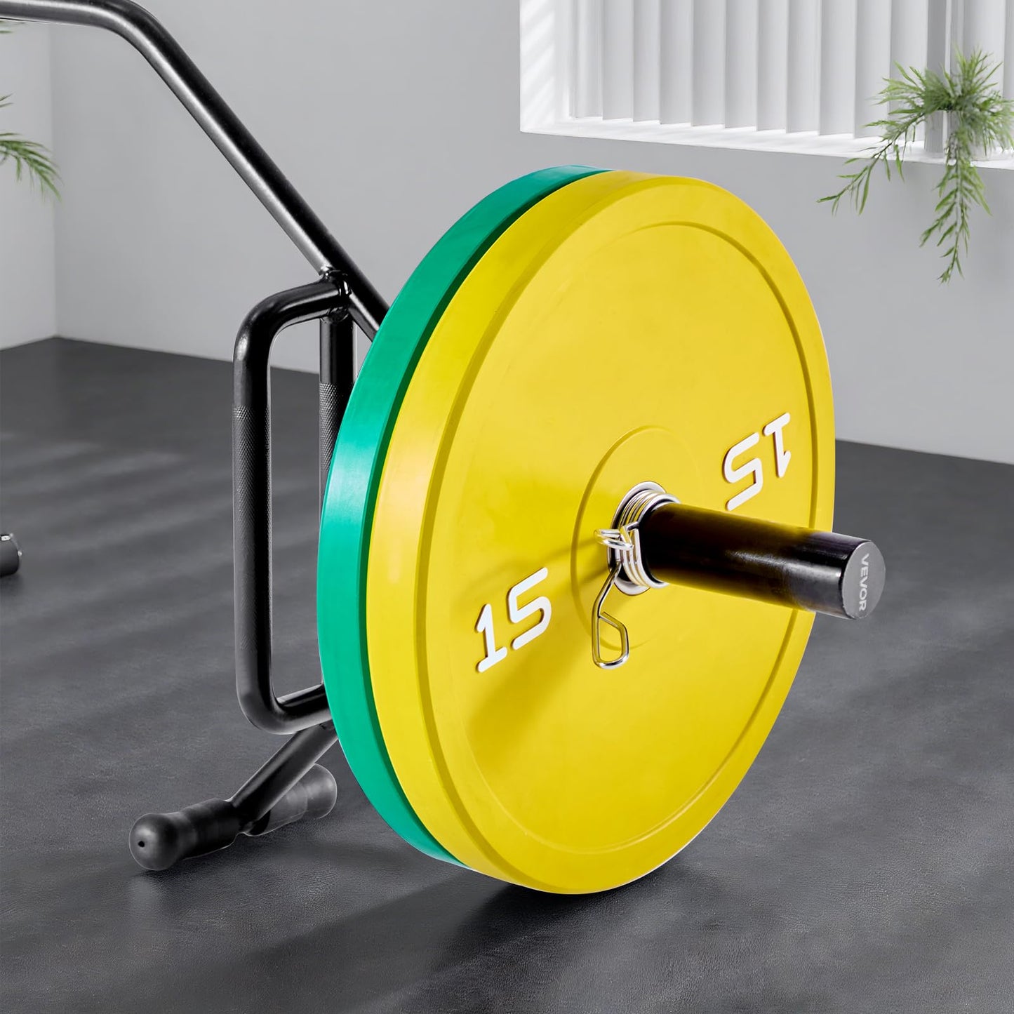 VEVOR Trap Bar Hex Bar, Open-Ended Frame Hex Barbell, 2-Inch 800 LBS Capacity Shrug Bars with Knurled Grips, Weightlifting and Strength Training Equipment, Home Gym for Squats Deadlifts Shoulder Press