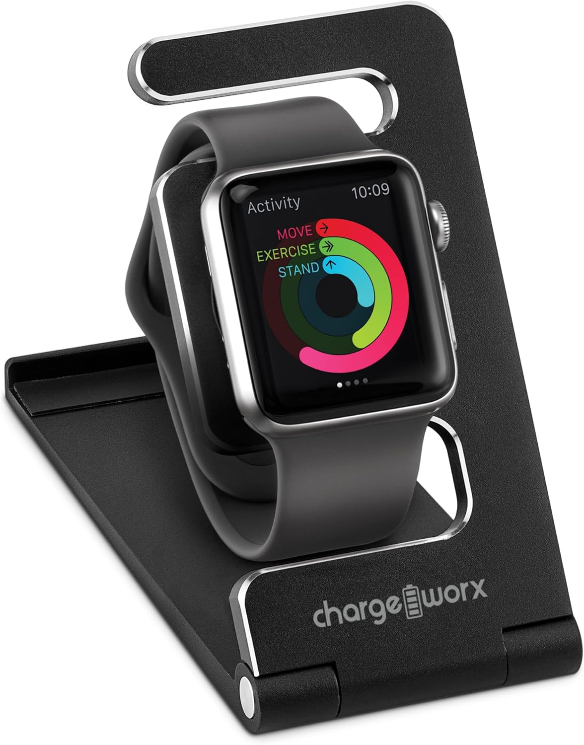 CHARGEWORX Smart Watch Stand Charger, Portable Apple iWatch Charging Station for Office Desk Accessories, Nightstand