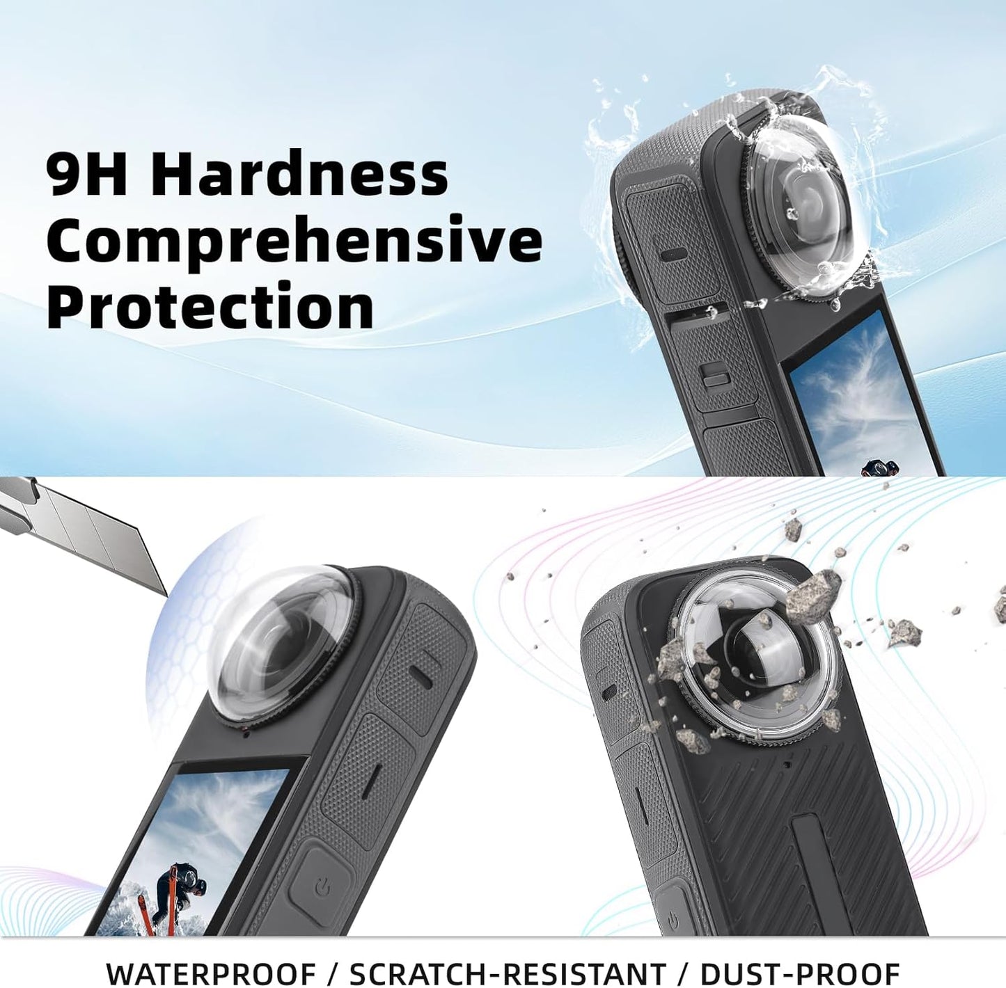 X4 Insta360 X4, 360 X4 X4 Premium Lens Guard for High Transparency Tempered Glass Lens Protector for Insta Camera