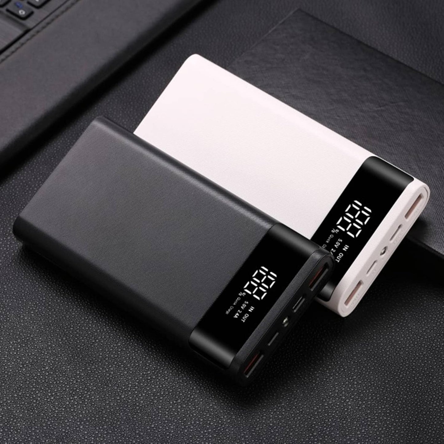 TKOWTB 18650 5V 2.1A 20000MAh 6X18650 Battery Power Bank Box LCD Display Power Board for Battery DIY Powerbank