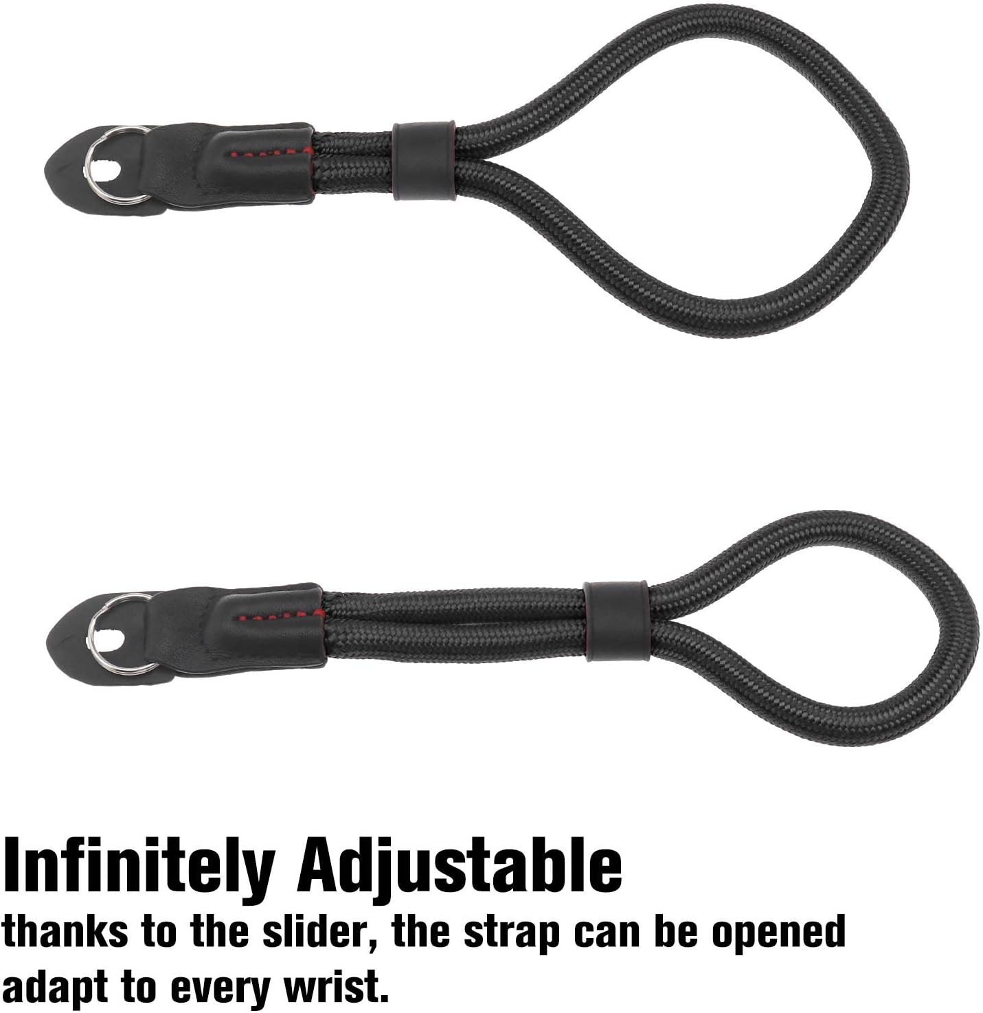 Soft Cotton Core Anti-Scratch Wrist Strap for DSLR Cameras - Comfortable & Stylish (Black)