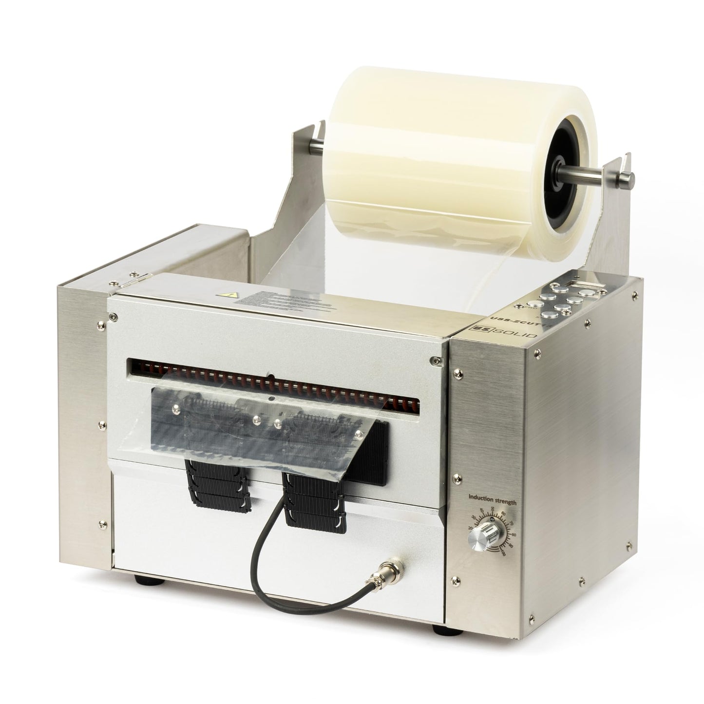U.S. Solid Automatic Tape Film Dispenser Electric Cutting Machine USS-ZCUT13, Width 7.87 in, High Speed