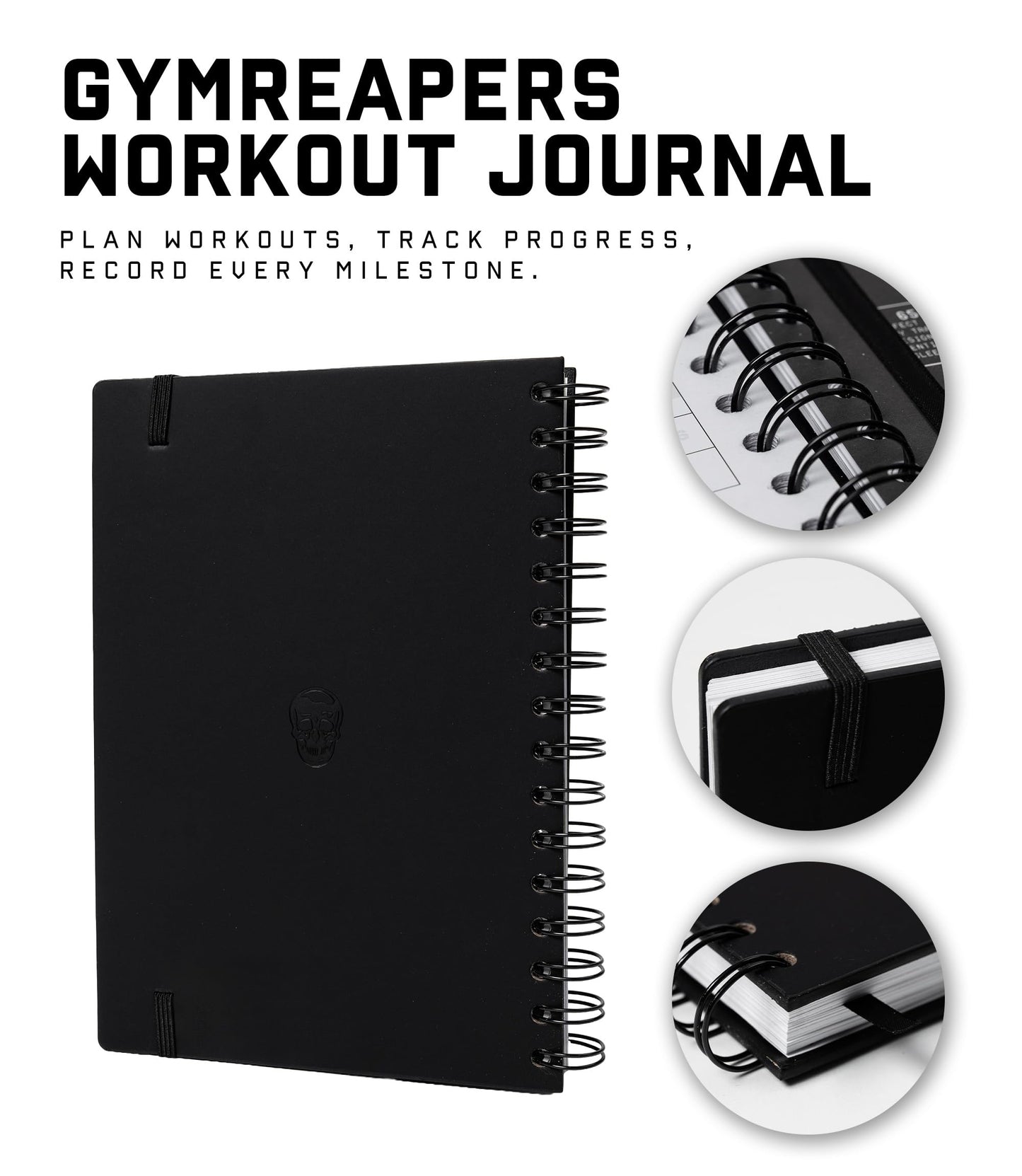 Gymreapers Workout Journal For Men & Women – Fitness Journal To Track Weight Loss, Muscle Gain, Gym Exercise & Bodybuilding Progress – Fitness Planner Log Book With Calendar To Achieve Wellness Goals