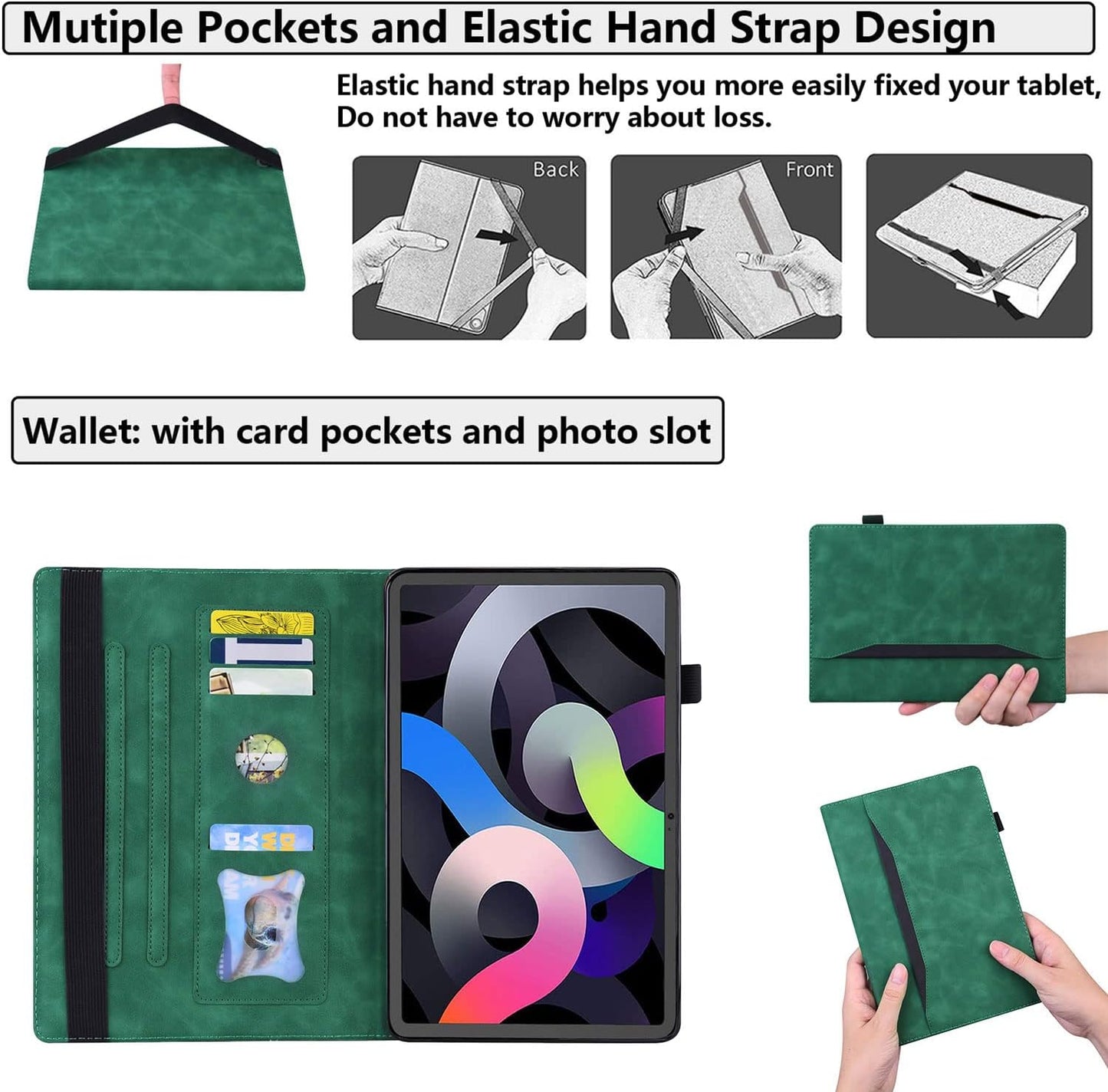 UUcovers (A16) 11th 11 Inch (2025) 10th 10.9 Inch (2022), Case for iPad Generation & iPad Generation Case Business PU