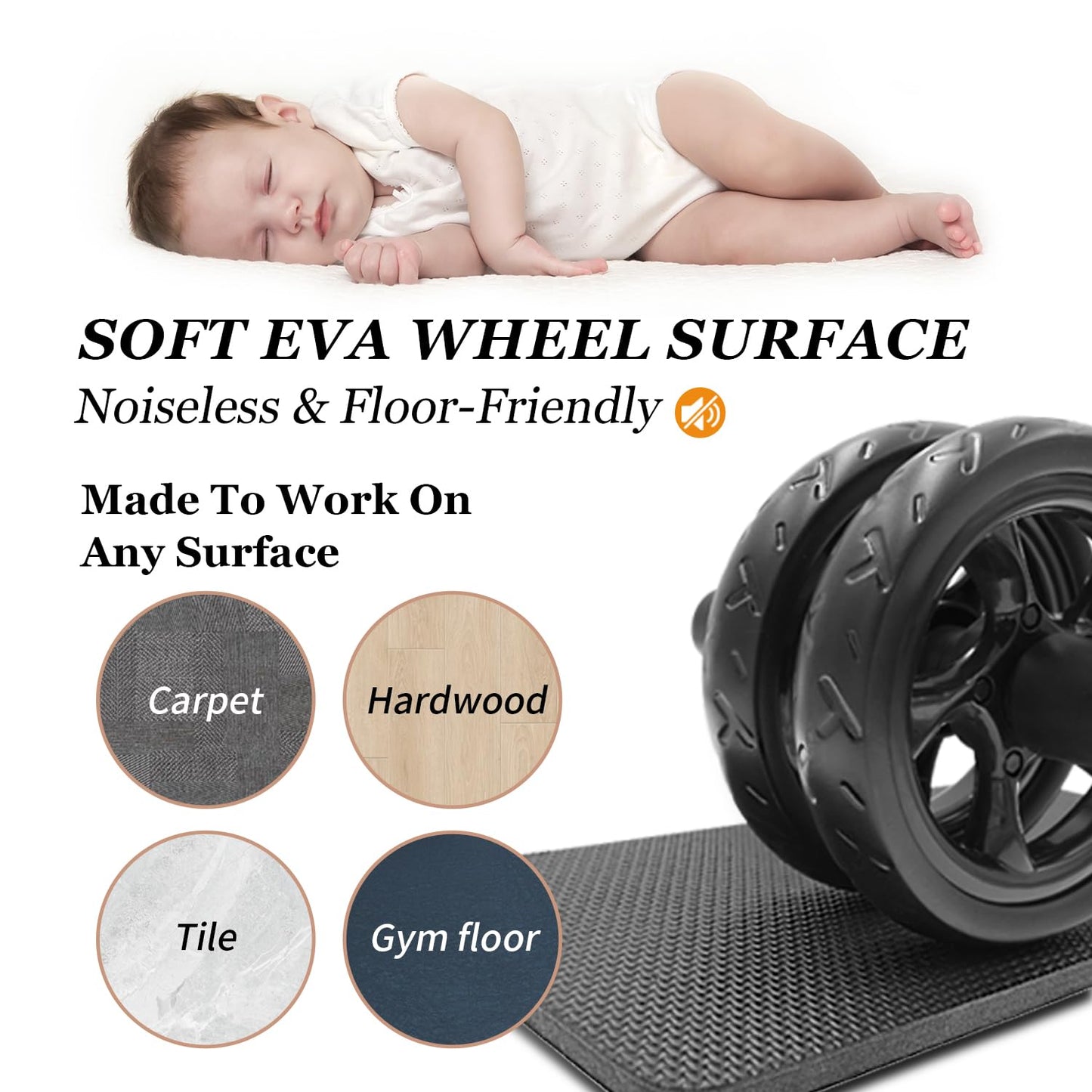 FEELCAT Convertible Ab Wheel Roller,Abs & Core Workout, Exercise Wheel with Knee Pad, Double Wheel Set with Dual Fitness Strength Training Modes at Gym or Home (Red Double Wheel)