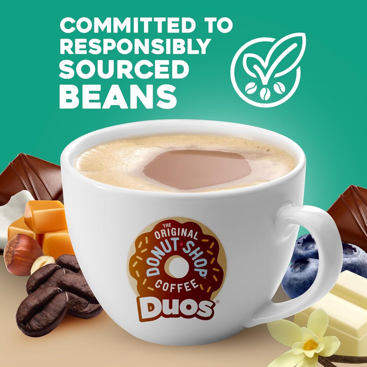 Original Donut Shop - Coconut & Mocha K-Cup Pods | Medium Roast Coffee, 96 Count