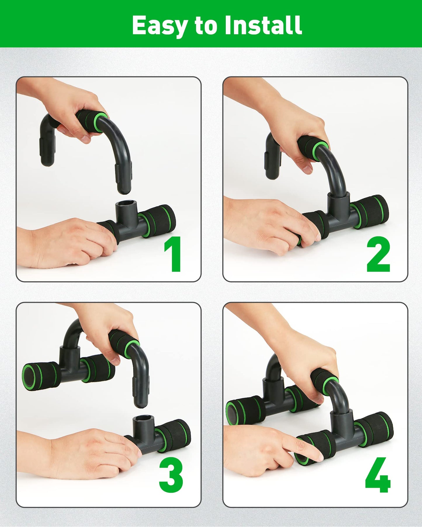 CUNCUI Push up Bar, Structure Portable for Home Fitness Training, Push Up Stands Handle for Floor Workouts, Suitable for Men and Women.
