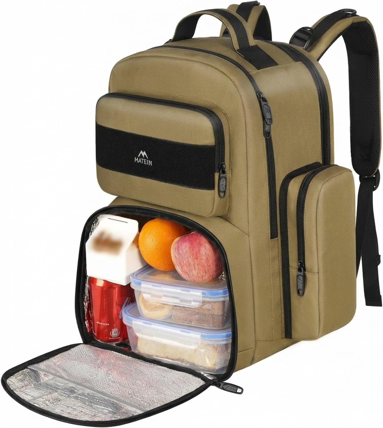 Backpack 15.6 Inch Backpack Daypack MATEIN Lunch for Men, Travel Laptop Insulated Cooler Bag Lunch box Rucksack, Extra