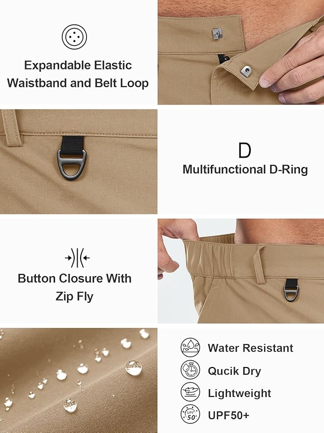 NORTHYARD Men's Cargo Hiking Shorts 9" Lightweight Outdoor Tactical Work Camping Sport Golf Casual Travel Fishing Multipocket