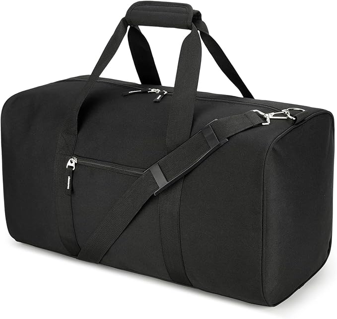 Gym Bag for Men, 22 inch Large Duffle Bag, 55L Lightweight Water-Resistant Weekender Duffel Bag for Travel, Sports, Camping, Overnight