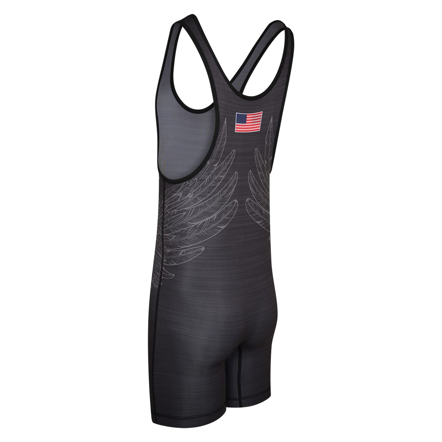 Exxact Sports Reversible Men's Wrestling Singlet, High-Performance Powerlifting Singlet, Wrestling Singlets for Men (Black/Gray, AS)
