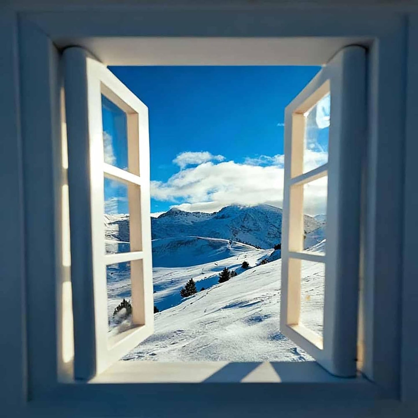 BPiYHUM 3 (1PCS-A) Creative Window Props, Foldable Portable Creative Window Frame Photography Props, Reusable