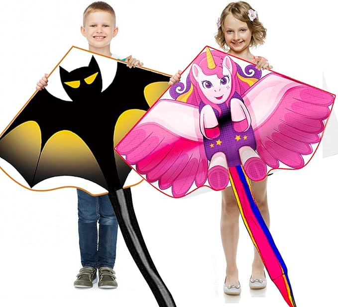 Kite for Kids Ages 3-5 4-8 & Adults, Flying Toys| Beach Toys| Outdoor Toys, Easy to Fly Butterfly Kites with Handle and 328FT Kite String, Large Kites for Boys Girls Birthday Gifts Party Favor Games