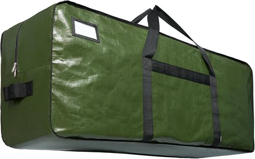 HOMEST Christmas Tree Storage Bag - Fits 4.5-7ft Artificial Trees | Zippered with Reinforced Handles, Green
