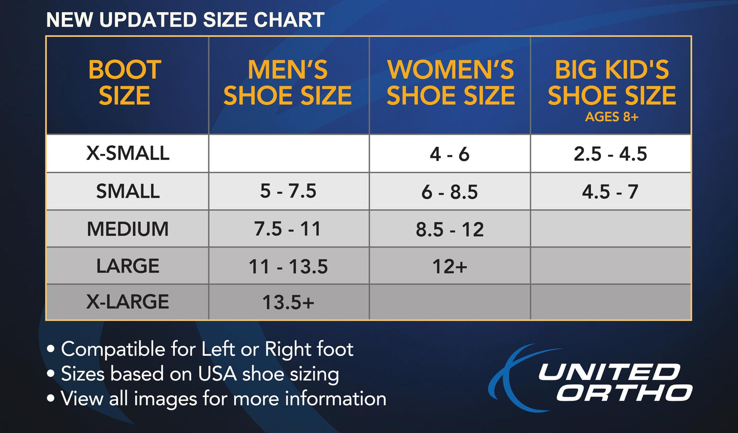United Ortho Air Cam Walker Fracture Boot, Medium, Black