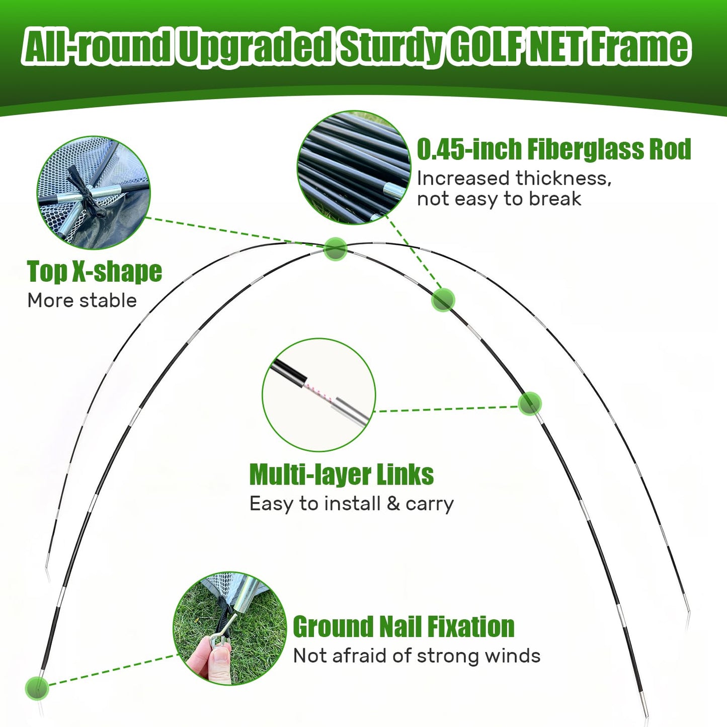 MFNMFN Golf Net with Practice Mat,Golf Hitting Aid Nets 10x7FT for Backyard Driving Chipping Training Swing,Gifts for Men Dad Him and Golfer