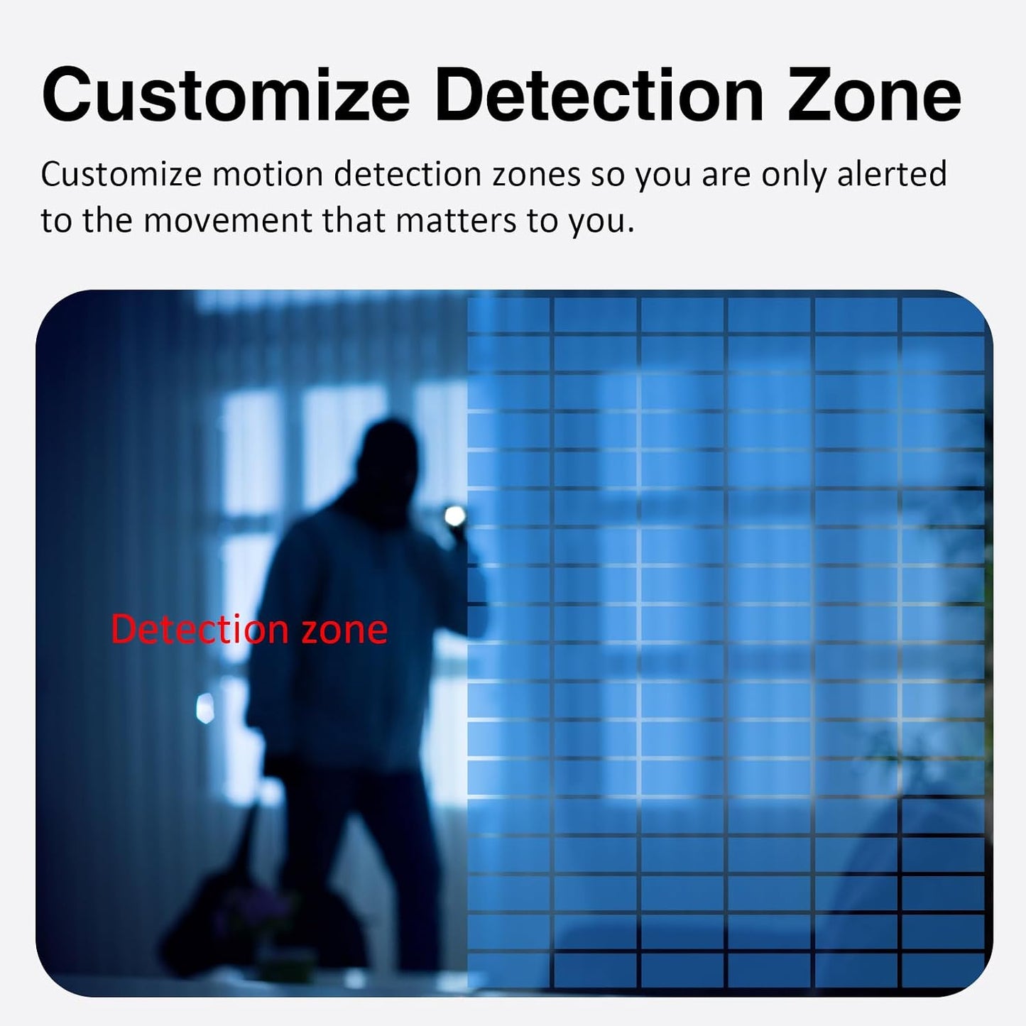 EVERSECU 2 Smoke & Gas Detection Home Security Camera with Sound Alarm & Real Time Alert, Humanoid Auto Tracking, Way