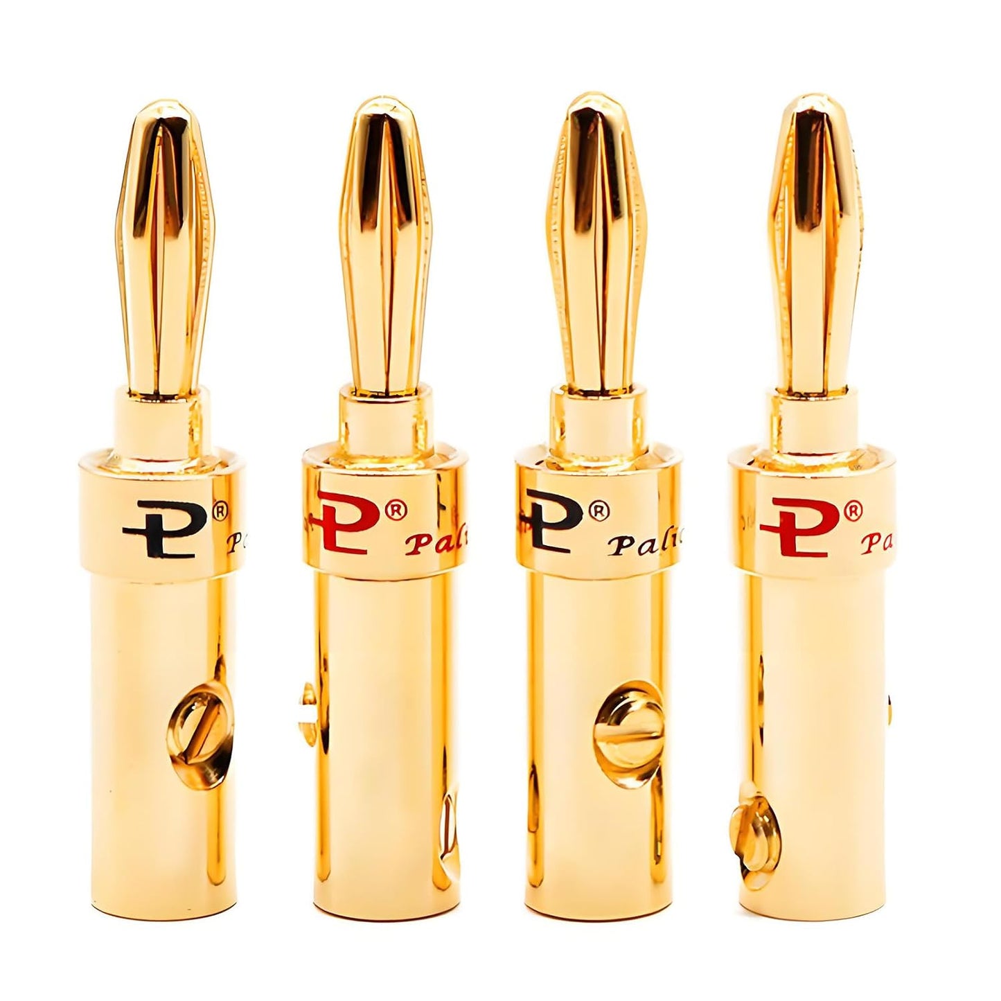 Shinycome 4mm 4mm Banana Connector Loudspeaker Banana Plugs Gold Plated Binding Post Loudspeaker Wire Replacement Sound
