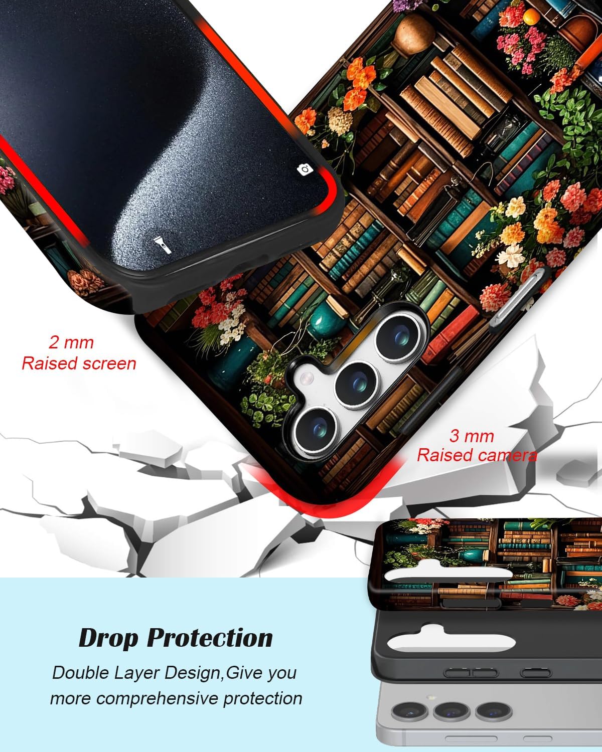 BSMOSPER A17 5G 2 1 Compatible for Samsung Galaxy Case, Dual Layer Heavy Duty in Shockproof Protective Phone