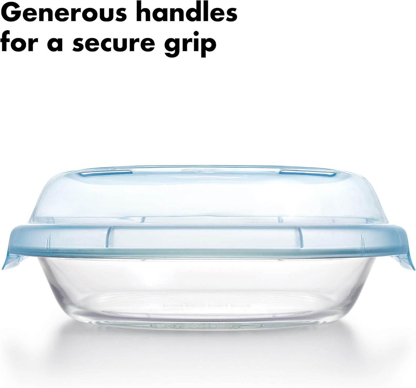OXO Good Grips Glass Pie Plate with Lid - Durable, Oven-Safe Design for Perfect Baking