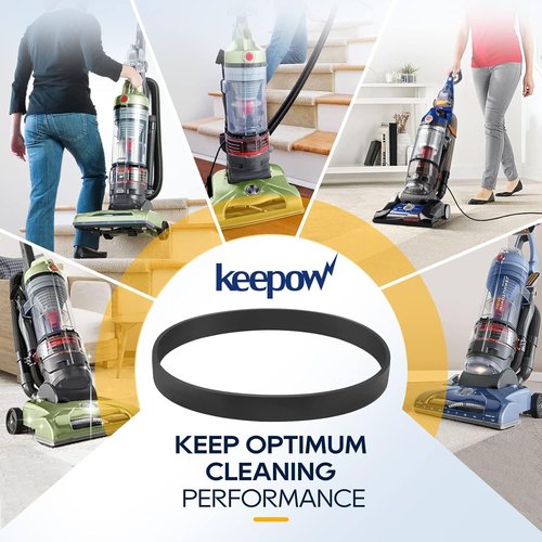 KEEPOW Vacuum Belts Replacement for Hoover 562932001 Vacuum Belt, Vacuum Cleaner Belts 562932001/38528-033/38528-058/AH20080 for Hoover UH71200, UH71012, UH71013, UH71003, UH71011, UH71009, 4 Pack