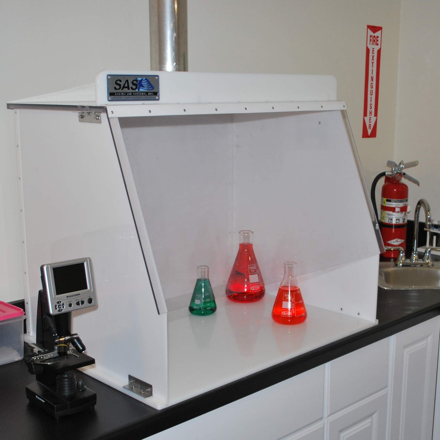 18" Wide Ducted Fume Hood, Exhaust Hood for Laboratory Control, Chemical Fumes, Pharmaceutical Compounding, 3D Printing, and Other Odors