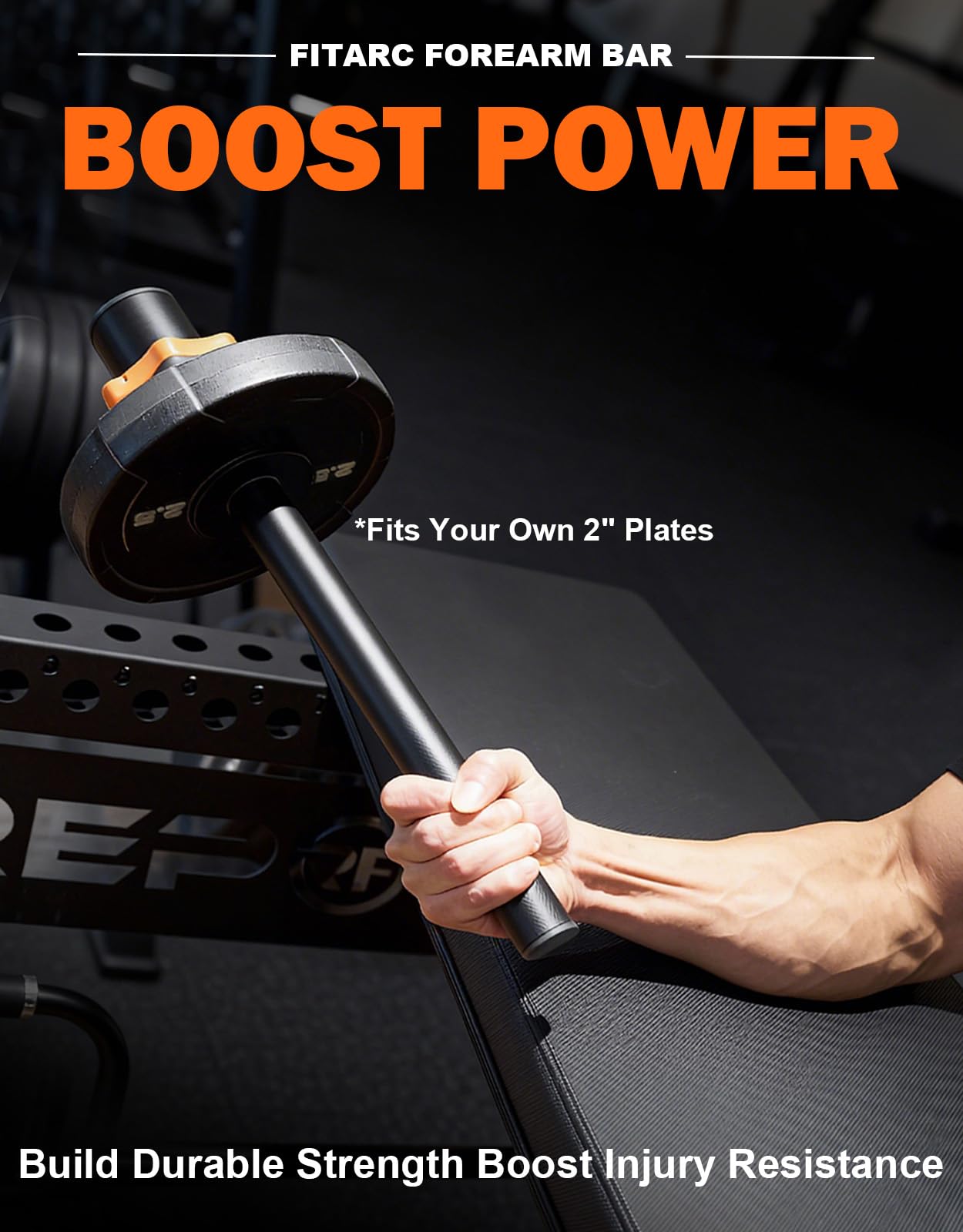 Fitarc 2 In Forearm Trainer,Forearm Strengthener,Wrist Bar,Wrist Trainer,Wrist Rotation Exerciser,Forearm Workout Equipment,Forearm Exerciser,Forearm Machine