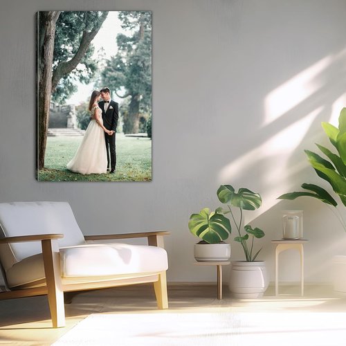 Lmfphog Custom Canvas Prints - Personalized 16x20 Inch Wall Art for Family, Pets, and Loved Ones