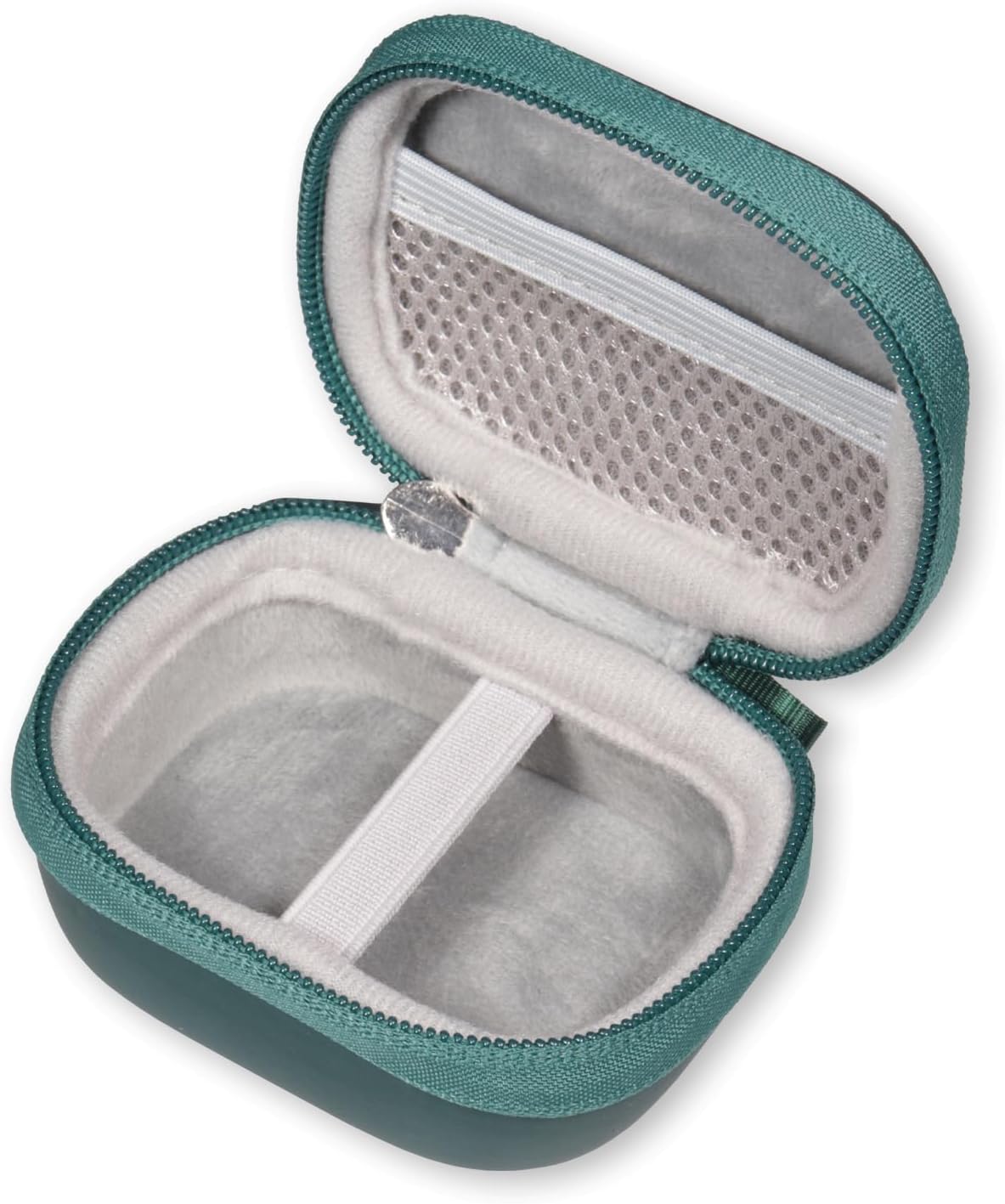 CaseSack X08 60H, Case for TAGRY Bluetooth Headphones True Wireless Earbuds mesh Pocket for Charge Cable (Green)