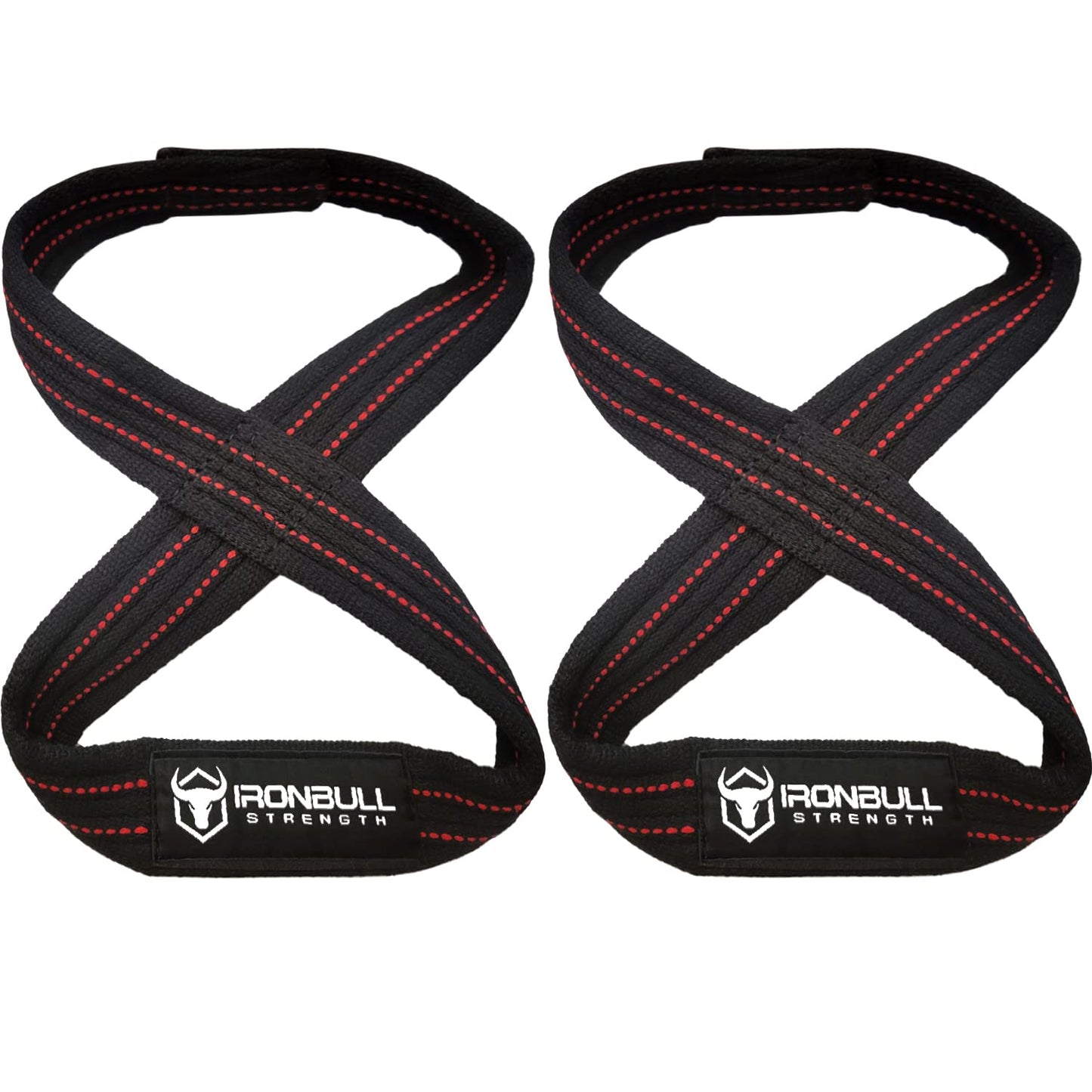 Heavy Duty Lifting Straps for Deadlift - Figure 8 Wrist Straps for Heavy Weight Lifting, Strongman, Powerlifting, Workout and Weightlifting - For Men (12" - Up to 8" Wrist Circumference)