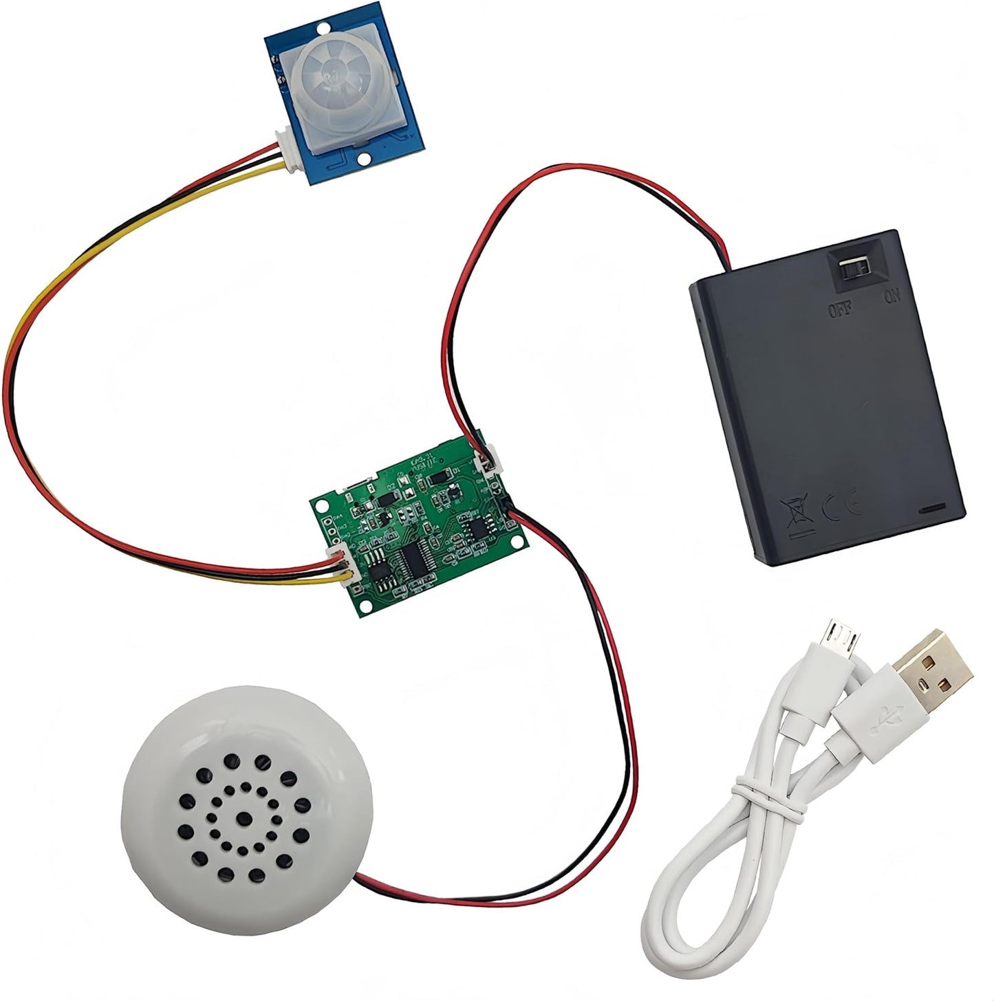 Yuuhseel MP3 DIY Audio Recorder and Player Kit Music Voice Recording Module DIY Welcomer Sound Recording Board
