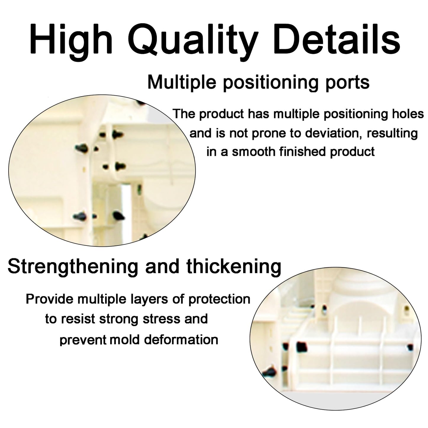 EAIVENY 7 PCS Balcony Concrete Mold Set - 2 x 97cm Spacer Molds + 5 x 87cmBalcony Moulds, Reusable ABS Balcony Molds for Railing/Patio Decoration (FX)