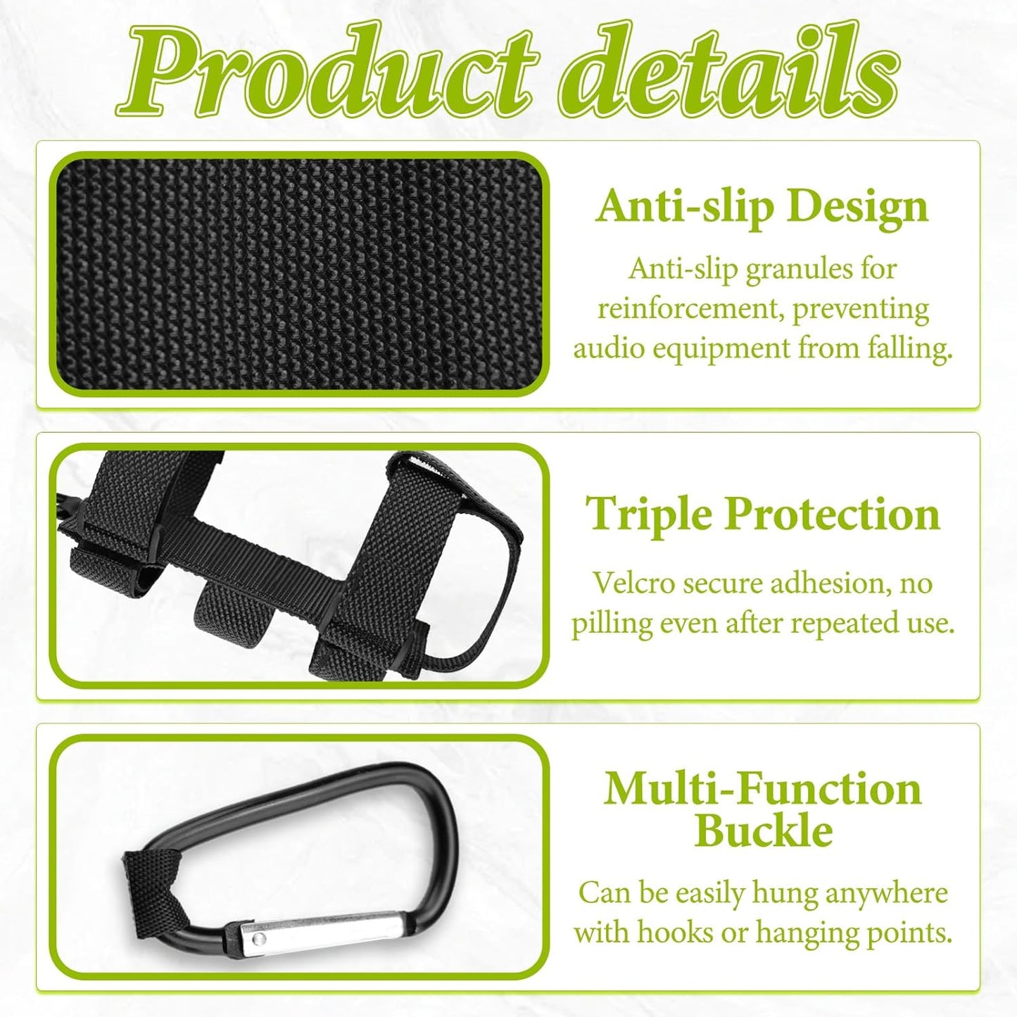 Bagentry 21.2'' 15.3''/54 39 CM x x Golf Cart Speaker Mount Strap, Portable Speaker Holder for Bike Adjustable