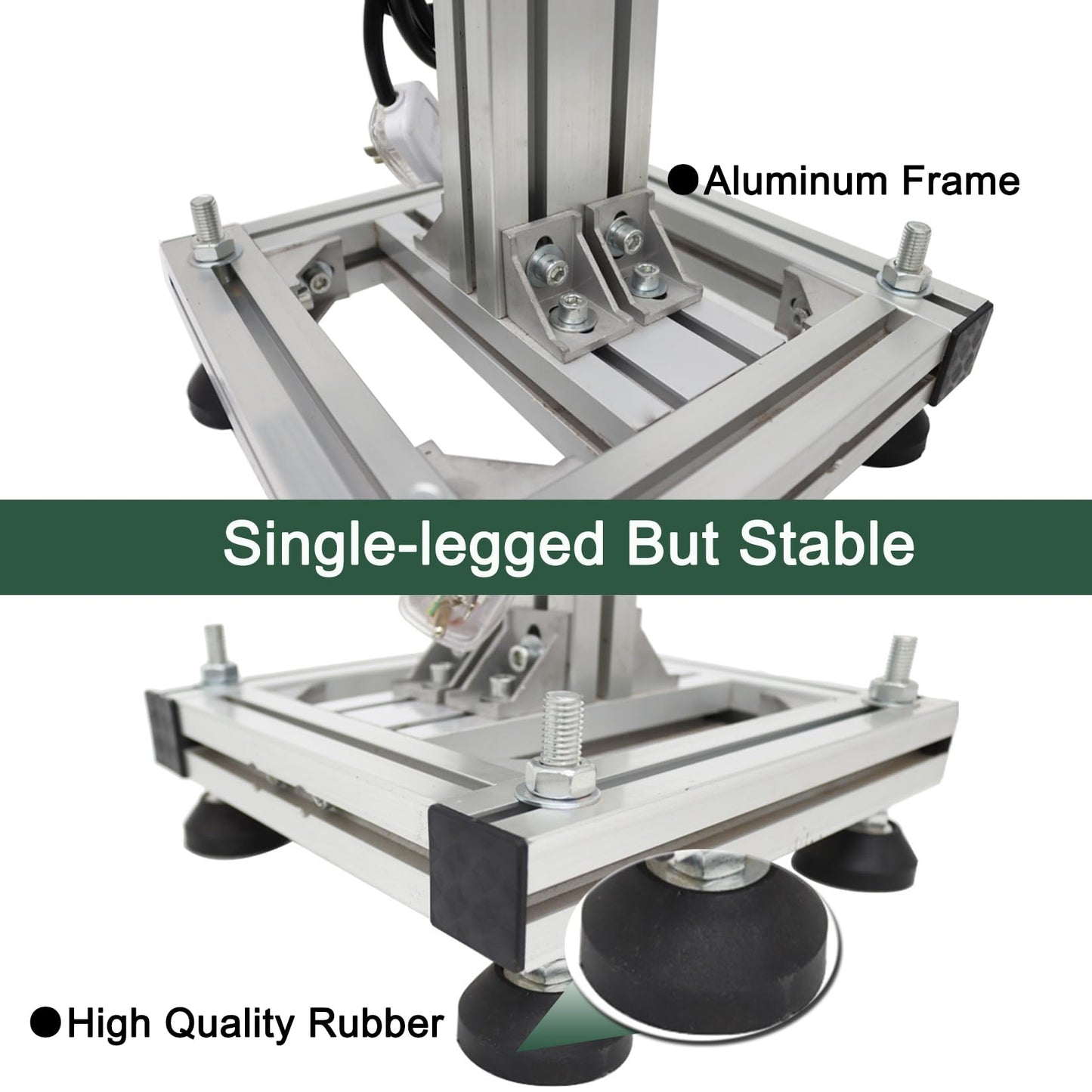 HayWHNKN Electric Conveyor Belts Systems 47x5.9inch Belt Conveyor Singel Row Leg Adjustable Speed PVC Belt Aluminum Frame
