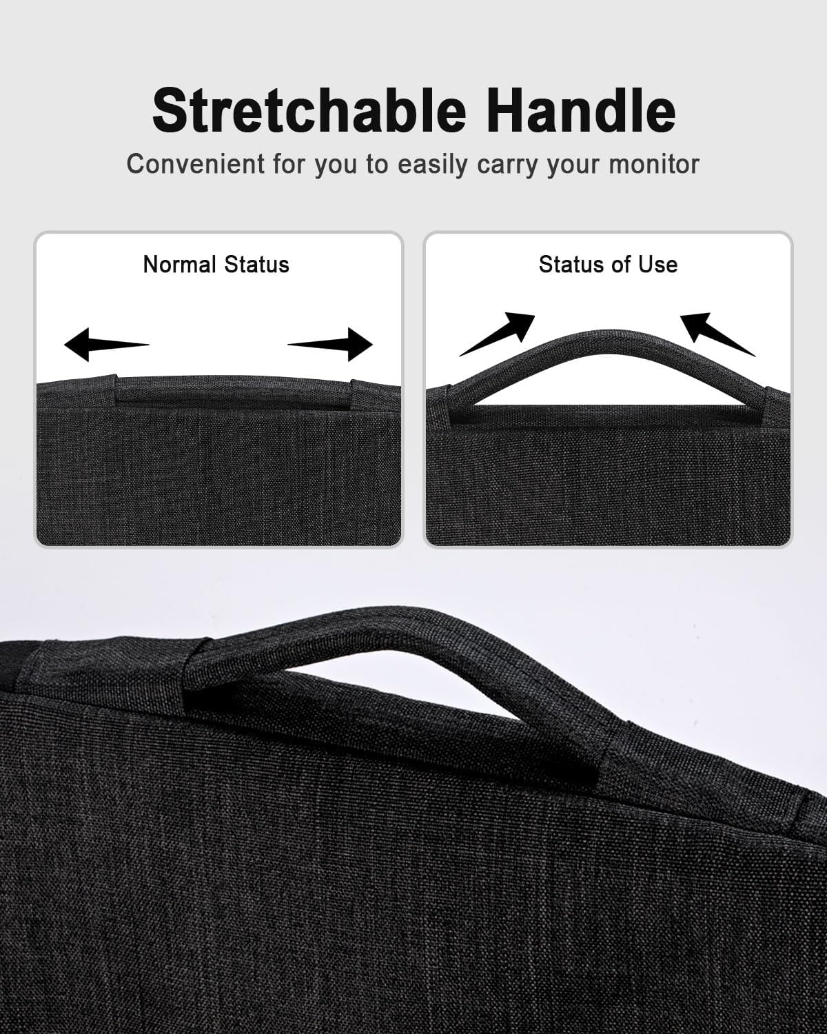 Banero 15.6/16.1-inch 15.6/16.1" Portable Monitor Case with Acessories Storage, Sleeve for Most Portable Monitors