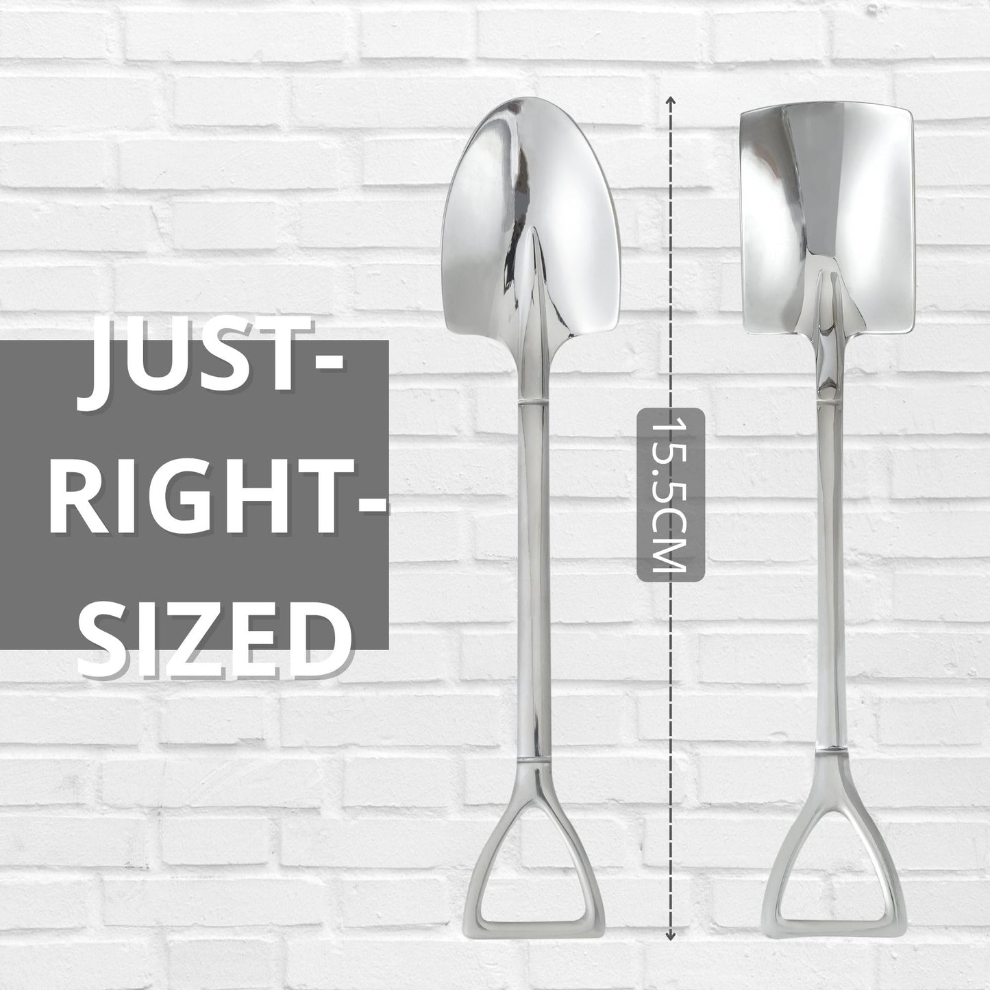 INNObeta Ice Cream Spoons, 2 Pcs Engraved Ice Cream Shovels, His and Her Gifts
