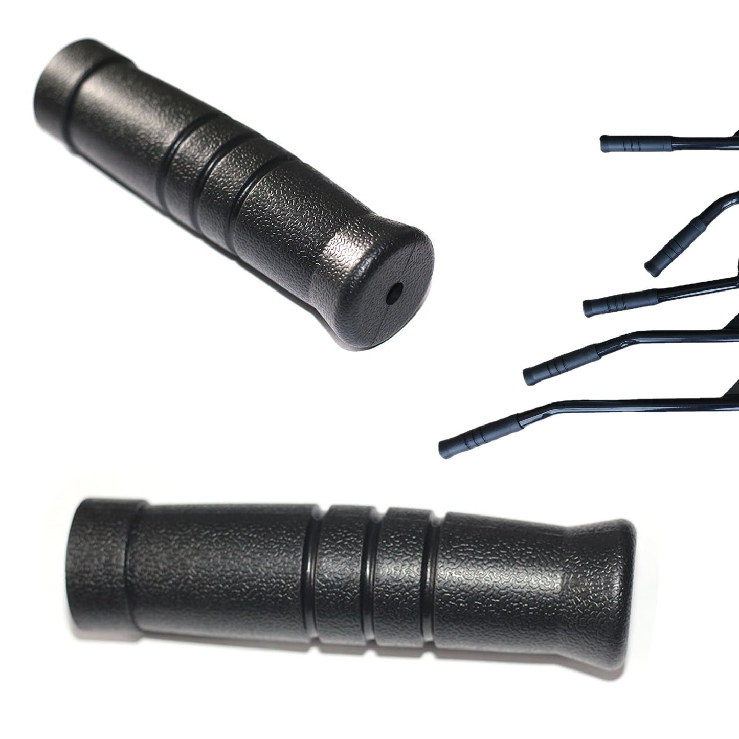 SquEqu 4 Pack LAT Pulldown Machine Straight Bar Grips Non-Slip Tricep Bar Rubber Grips for Fitness LAT and Lift Pulley System Cable Machine Attachment Row Handles Cable Station Pull Down Gym