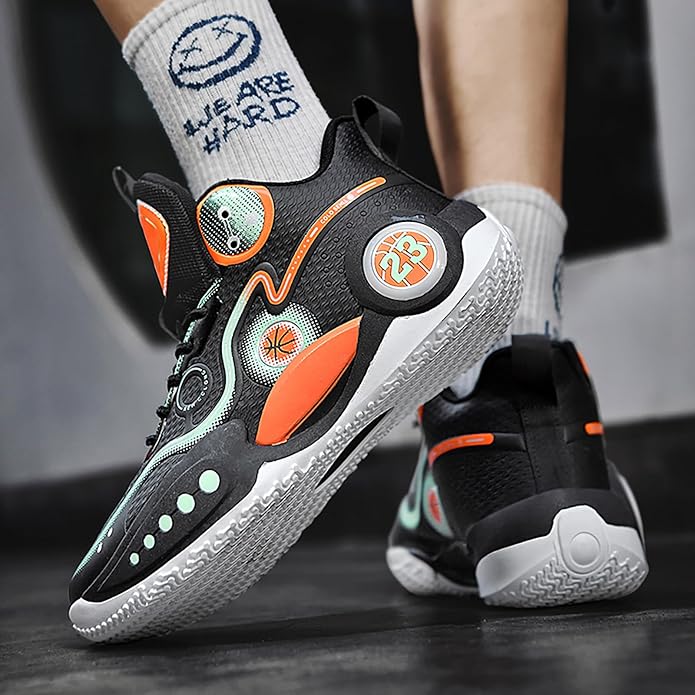 Boys Basketball Shoes Breathable Indoor Athletic Shoes Youth Outdoor Fashion Sneakers Comfortable Basketball Shoes for Girls