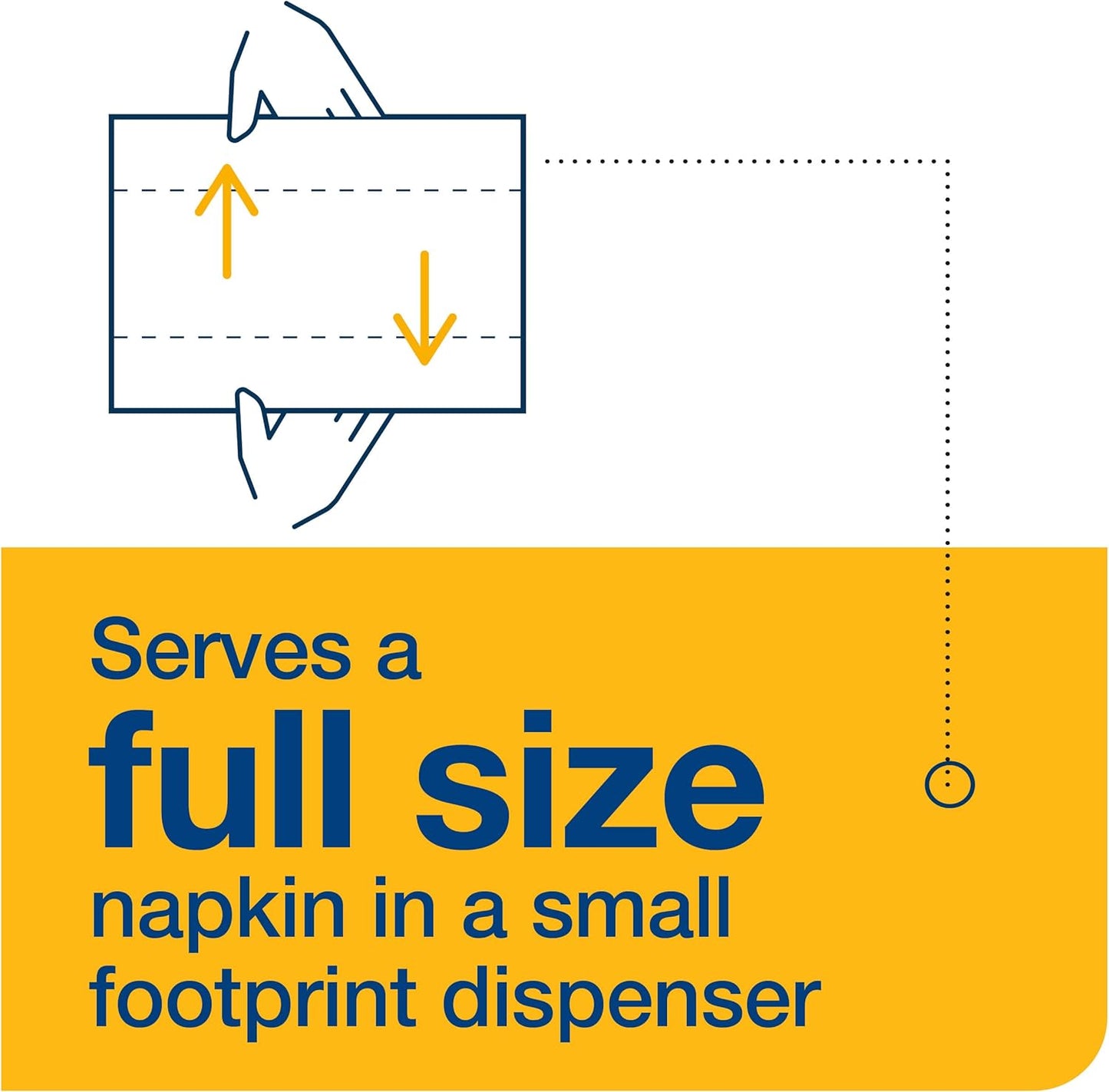 Tork Xpressnap Dispenser Napkins - C-Fold, 1 Ply, 240 Count | 4.25" x 3.25" - Ideal for Quick Service