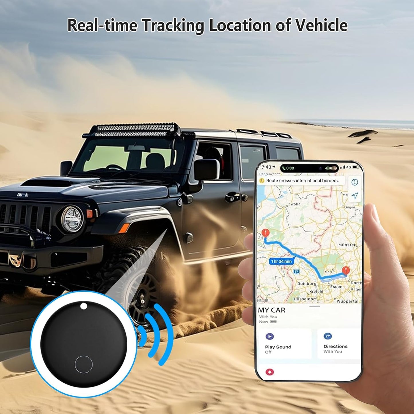Frylaa 2025,Mini GPS Car Tracker GPS Tracker for Vehicles,Hidden Real-timeTracking with Magnetic Case