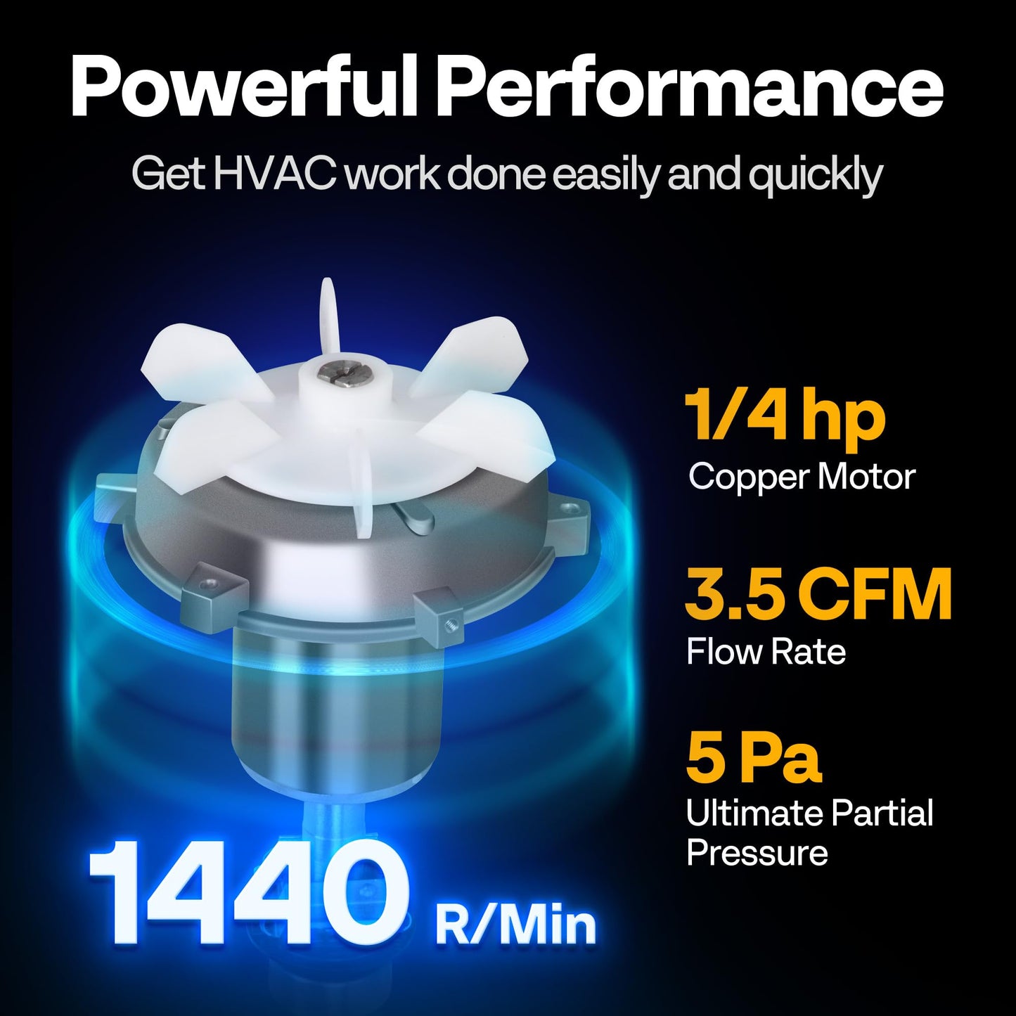 VIVOHOME 3.5 CFM 1/4 HP 110V Single Stage HVAC Vacuum Pump for R134a R12 R22 R502 R410a Systems, Auto AC Vacuum Pump for Air Conditioner Servicing Resin Degassing with Oil Bottle