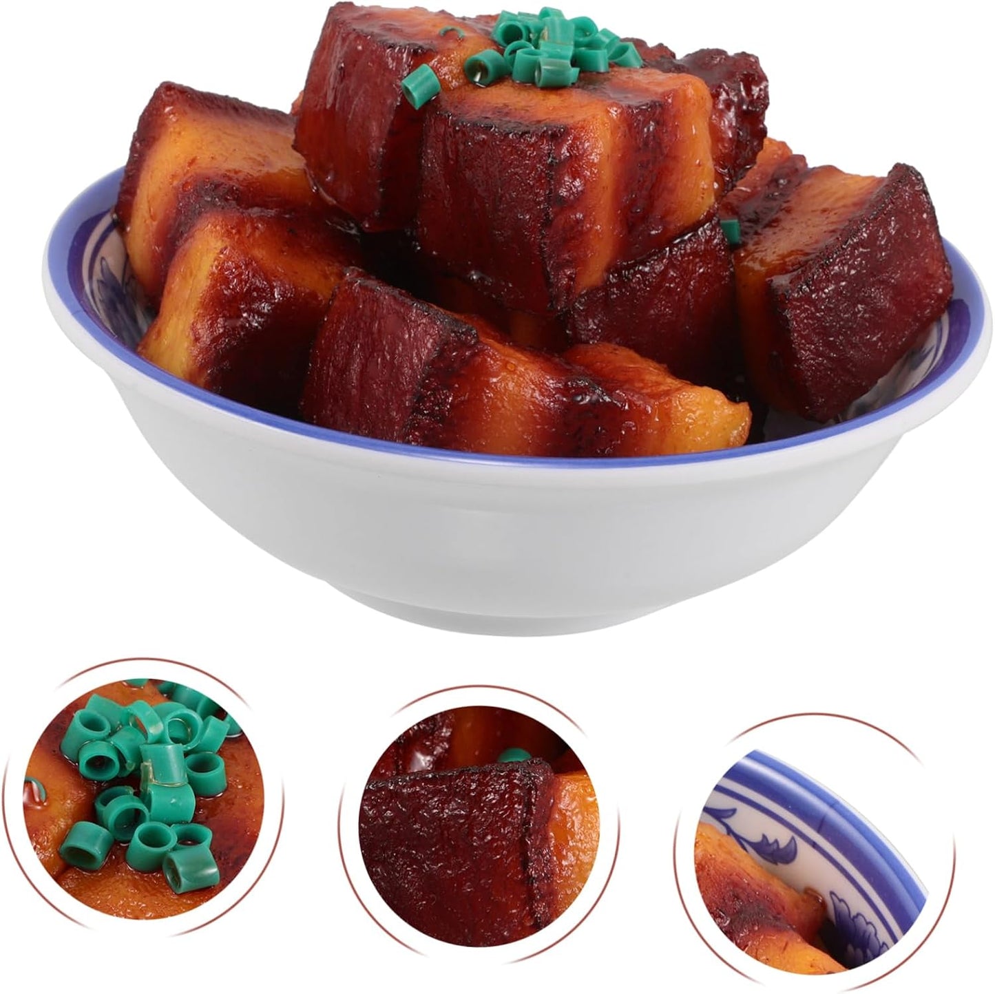 5.11 Inch YARNOW Fake Braised Pork Belly Realistic Simulated Food Model for Photography Props Restaurant Display