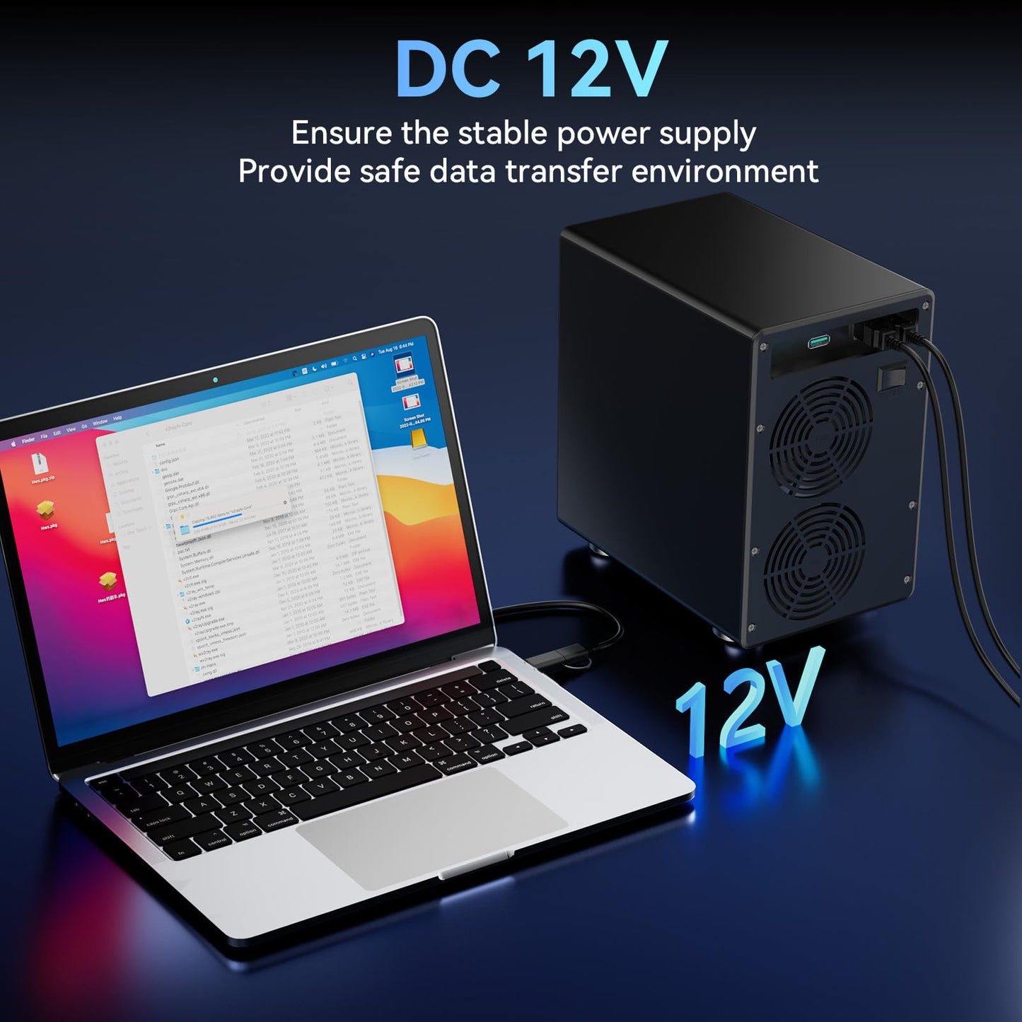 CENMATE Aluminum 6 Bay 10Gbps HDD Enclosure with Cooling Fan for 2.5“/3.5" SATA HDD/SSD with USB A/C 3.2 Gen 2, Support Hot Swappable, Tool-Free Hard Drive Enclosure