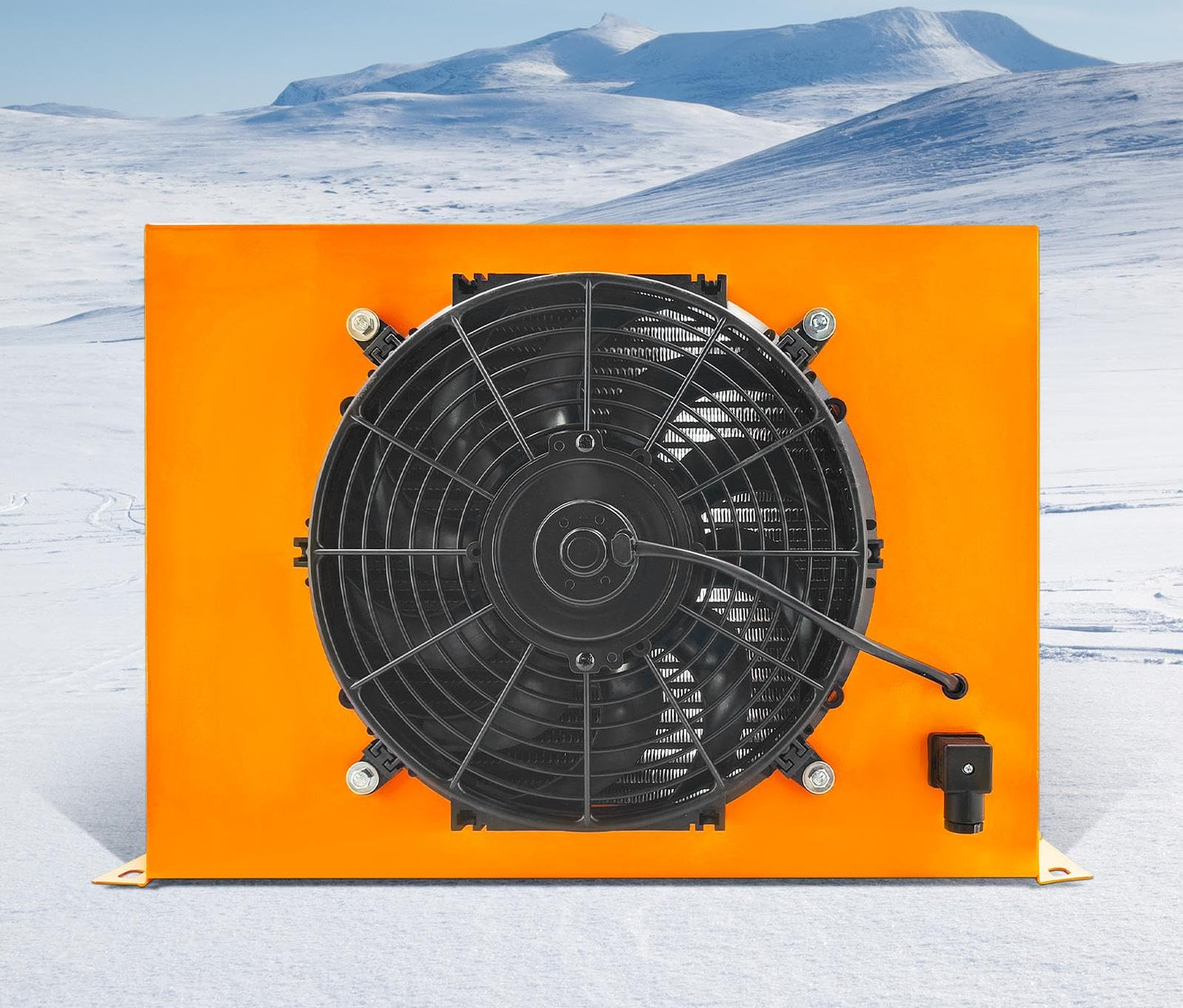 Censeanku AH1417T-CA DC12V 150L/min (40GPM) Hydraulic Oil Cooler Fan 120W Hydraulic Oil Radiator Air Cooler Heat Dissipation Replace# AH1417T