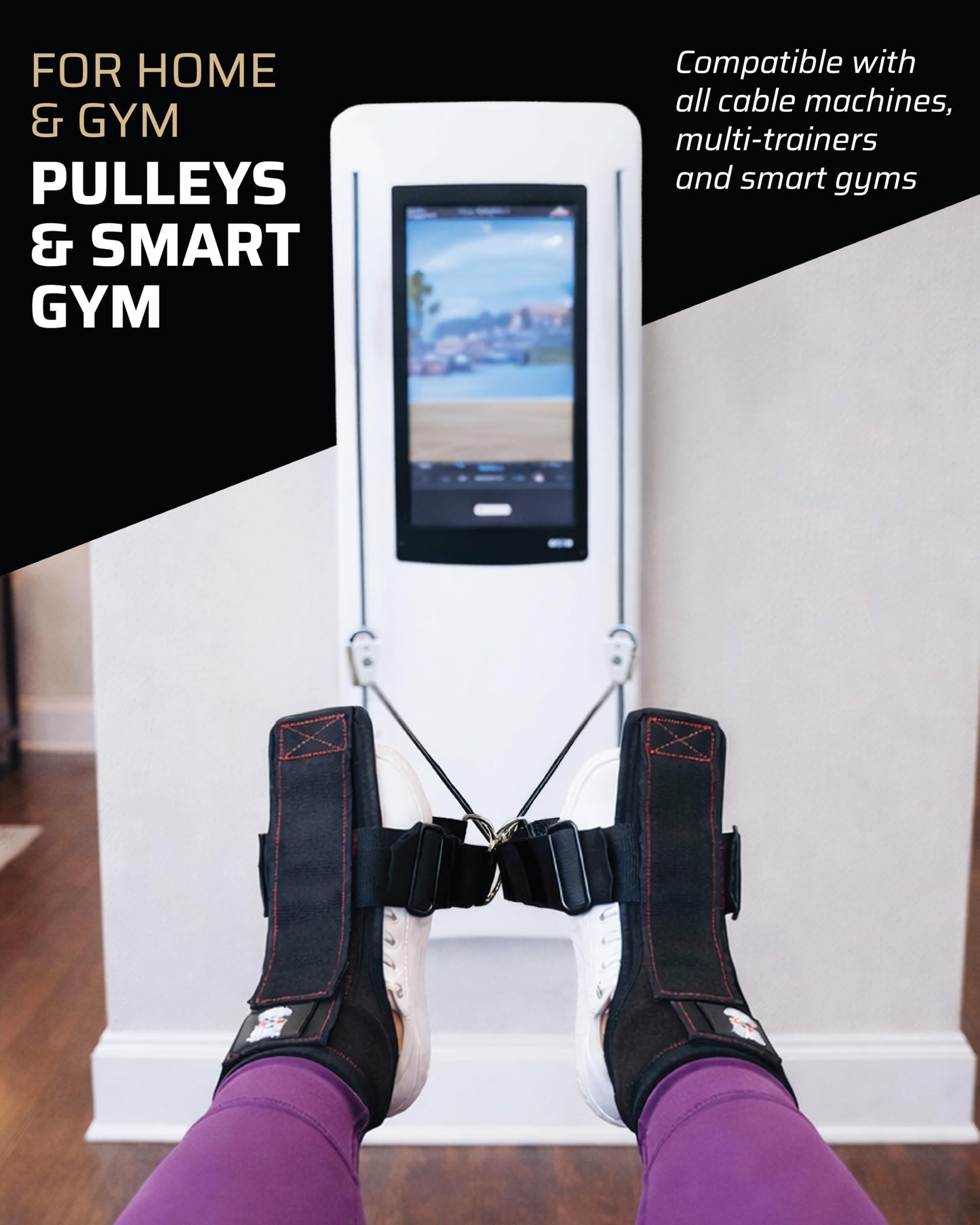 THEFITGUY Tib Straps — Tib Bar Alternative for Cable Machine | Tibialis Raise Strap for Shin, Knee & Ankle Strength | Tibialis Trainer | Dorsiflexion & Lower Leg Strengthening Equipment