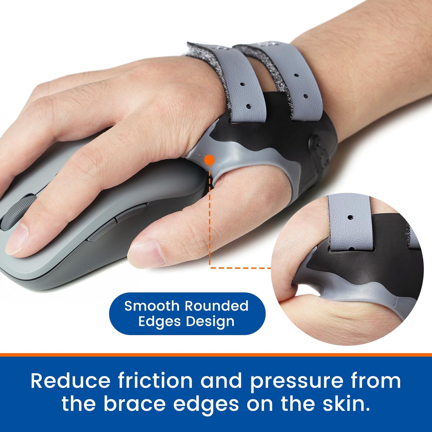 Willcom CMC Joint Thumb Stabilizer Brace for Osteoarthritis, Arthritis Pain Injury Relief Support, Spica Splint for Women and Men (Left Hand, Medium,7 3/4″- 8 7/8″)